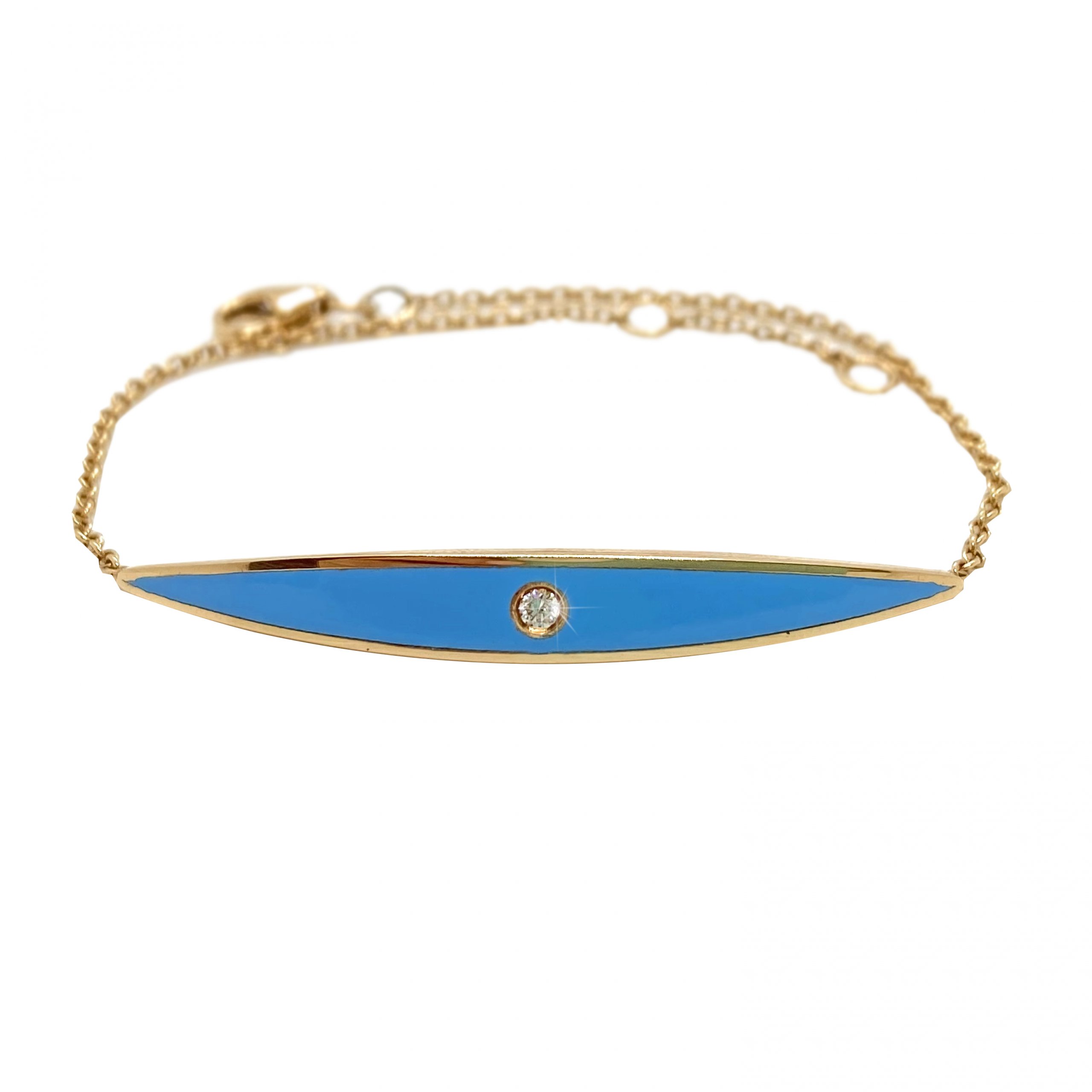 Turqoise enamel eye bracelet — Melina Fachidis (5)