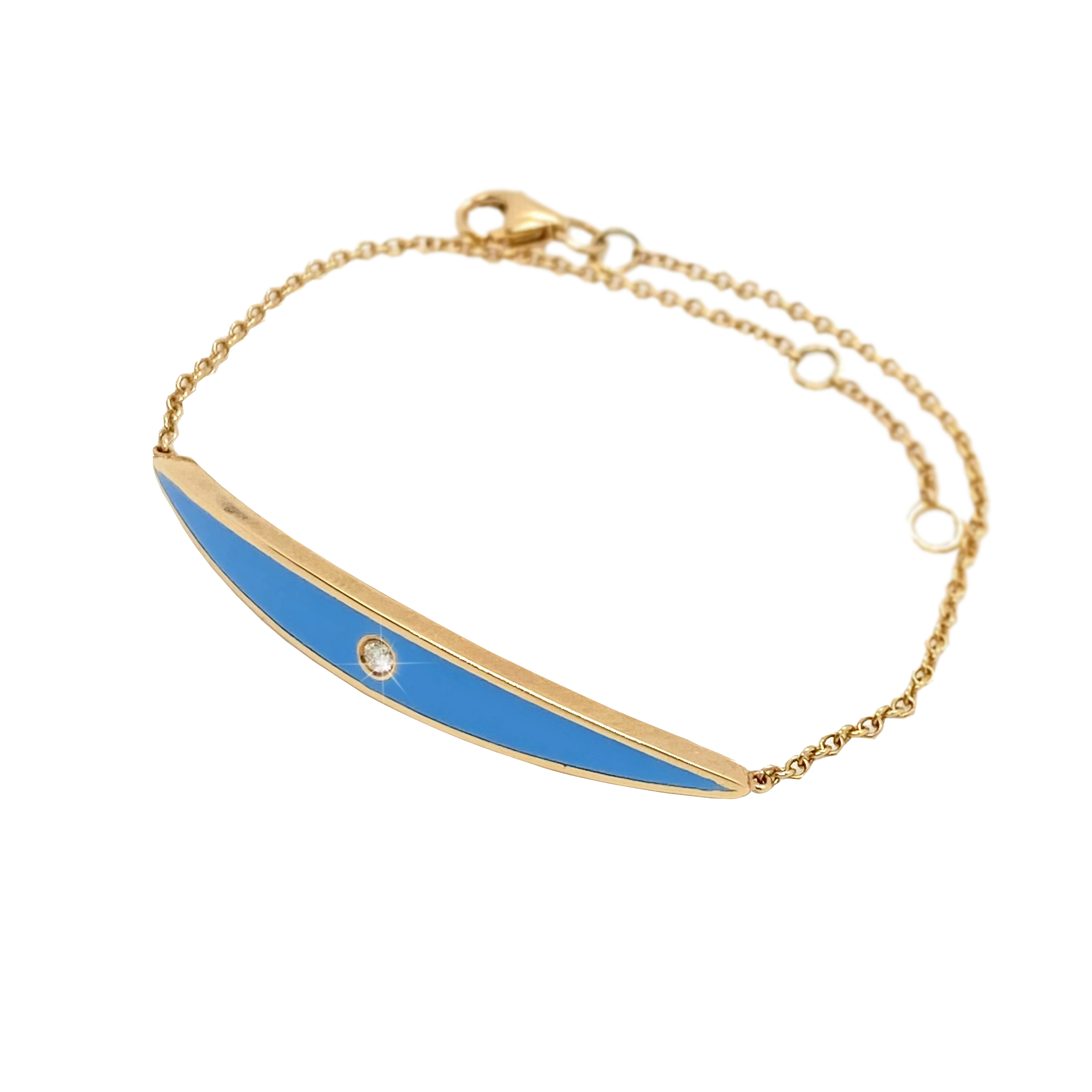 Turqoise enamel eye bracelet — Melina Fachidis (4)