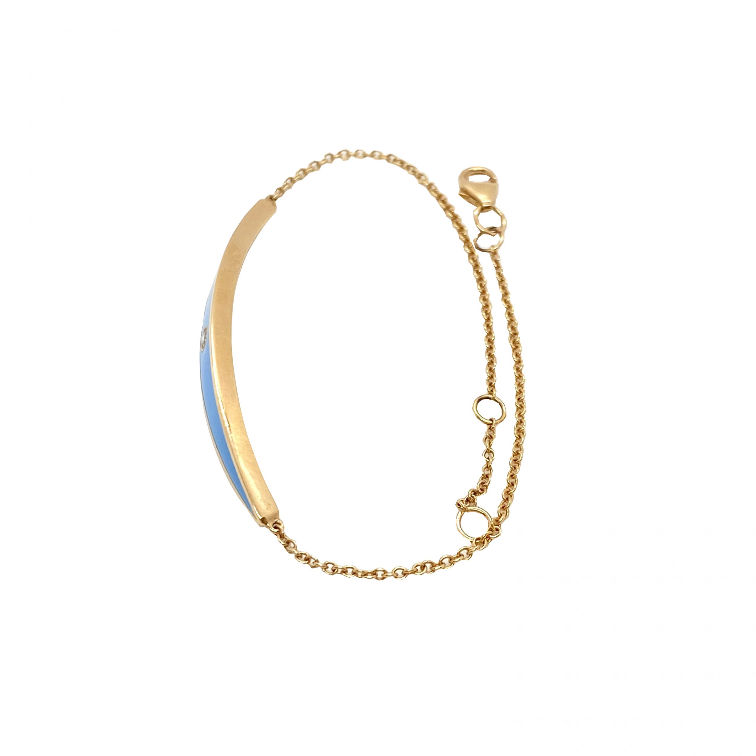 Turqoise enamel eye bracelet — Melina Fachidis (7)