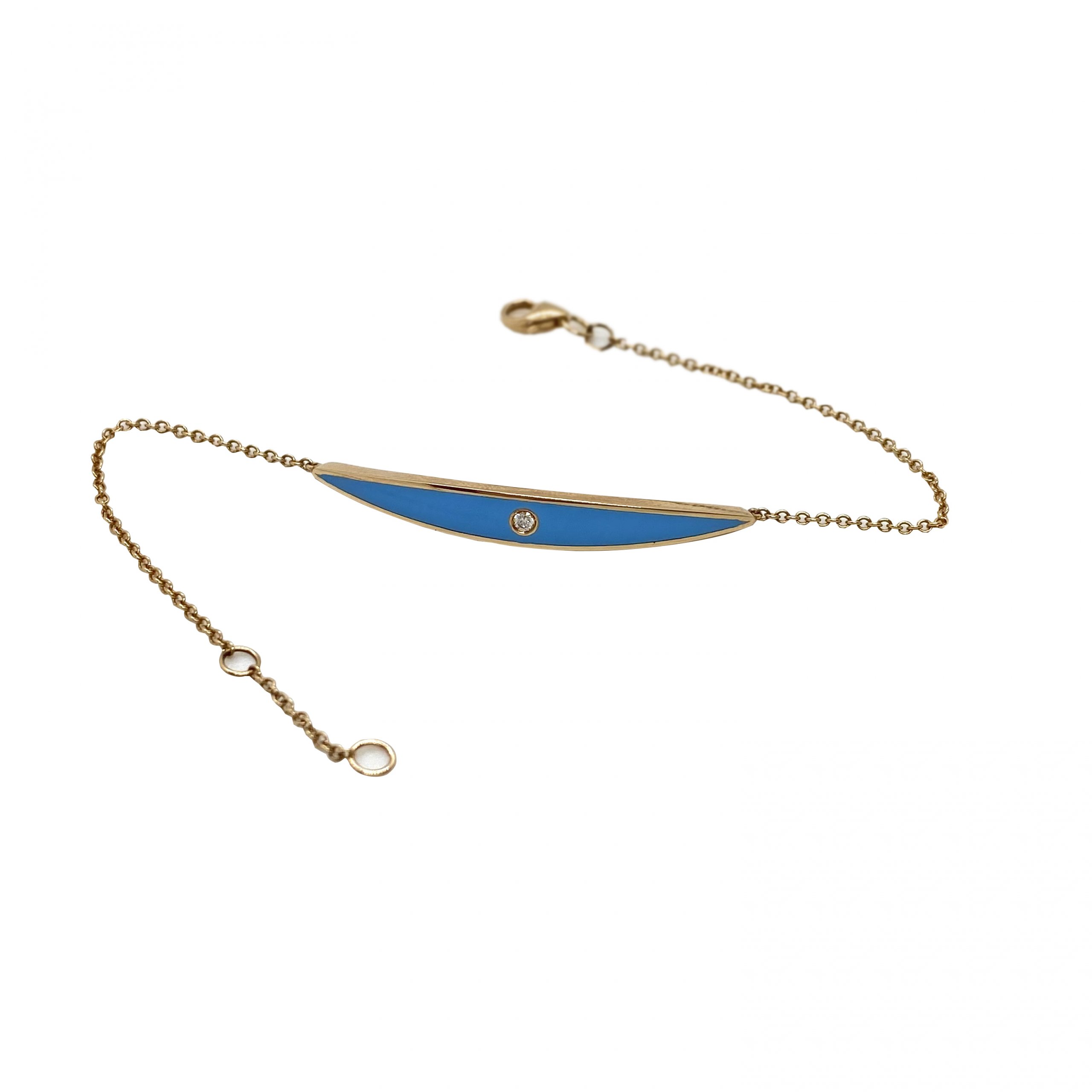 Turqoise enamel eye bracelet — Melina Fachidis (8)