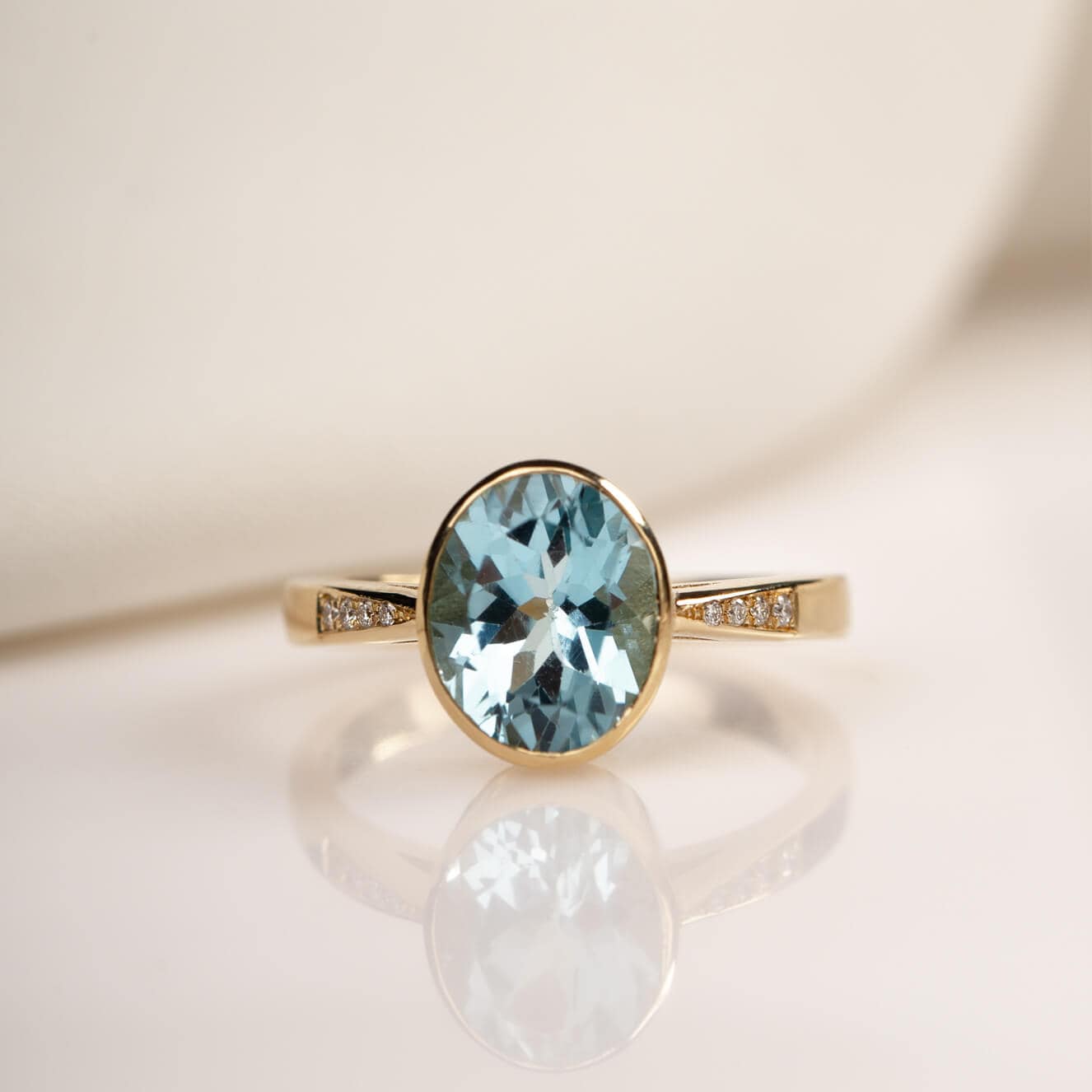 Blue topaz ring with diamonds — Melina Fachidis (2)