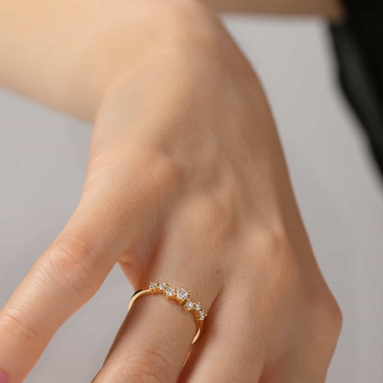 Seven natural diamond ring — Melina Fachidis (2)