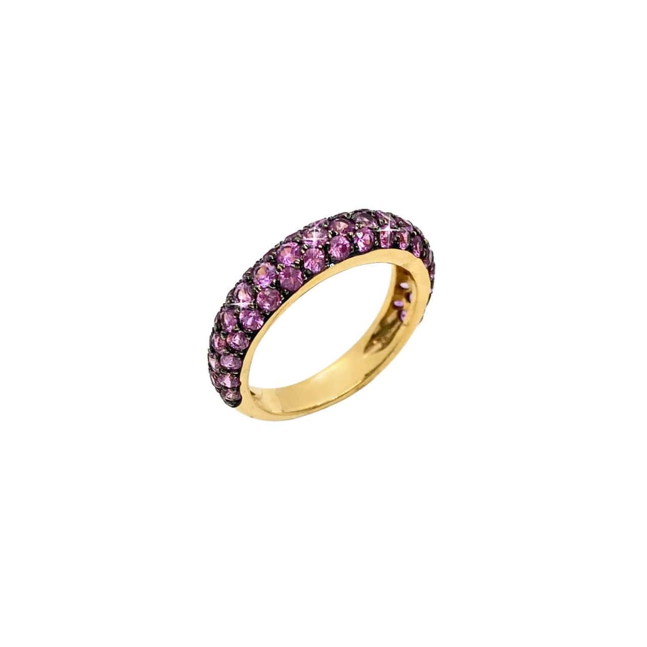 Pink sapphire Pave ring band — Melina Fachidis (3)