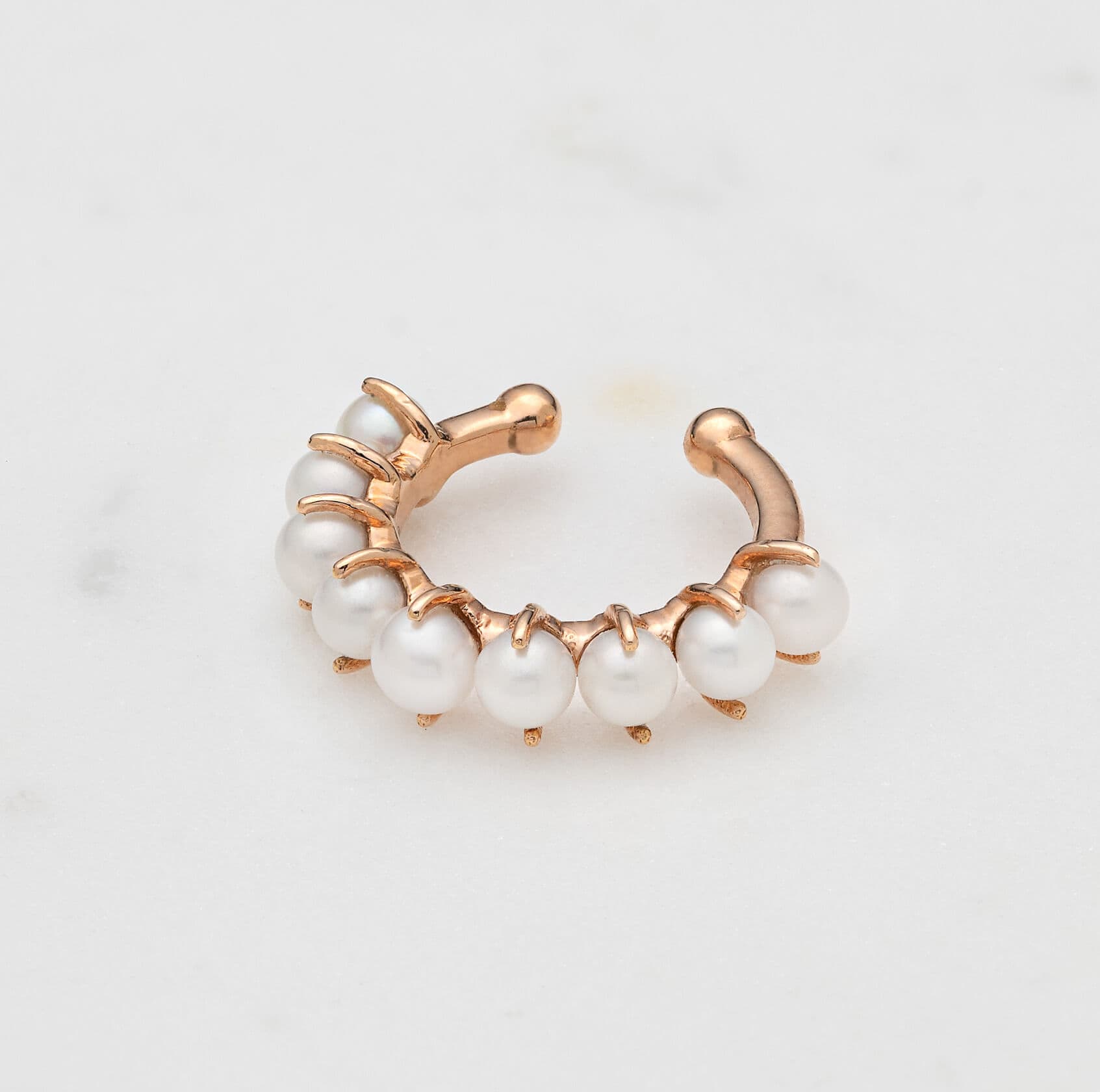 18k rose gold pearl cuff earring — Melina Fachidis (3)