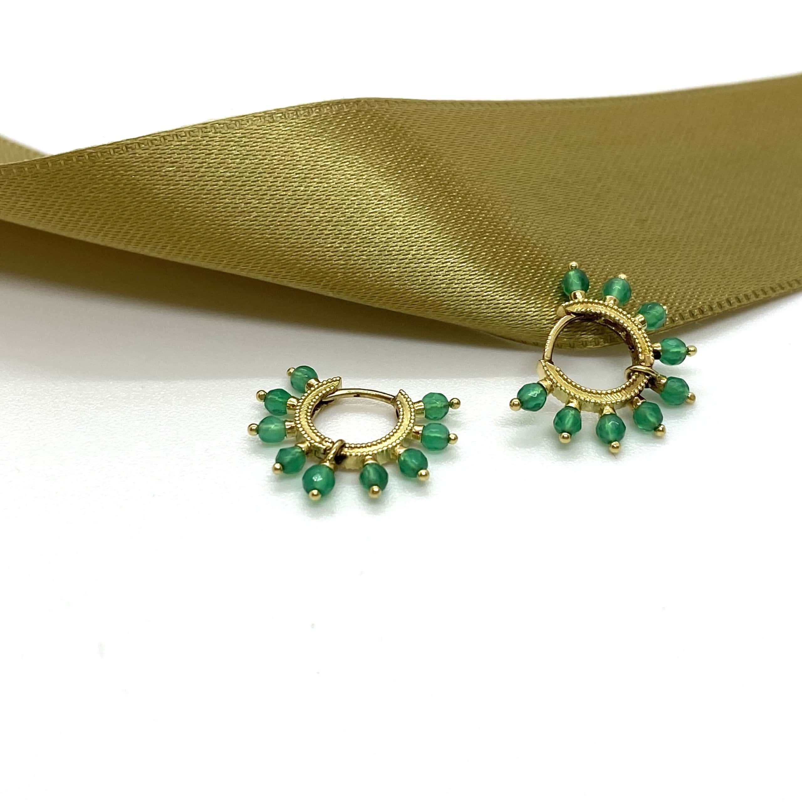 Small green onyx hoops — Melina Fachidis (4)