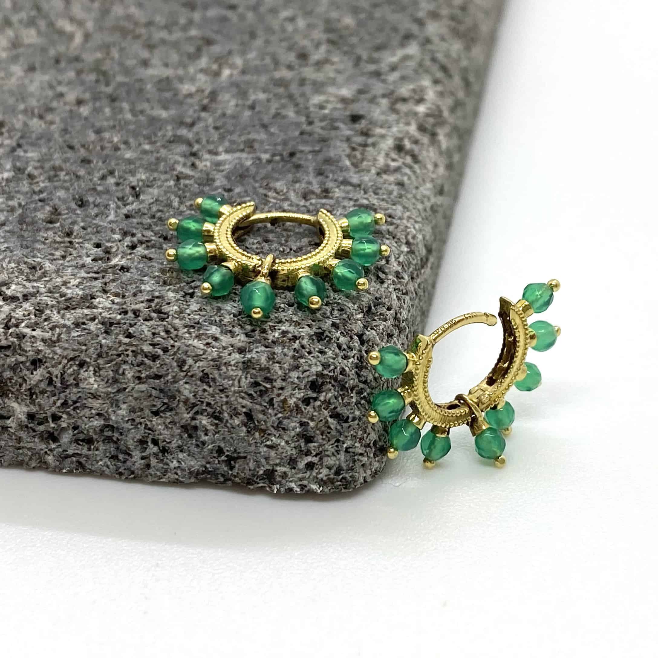 Small green onyx hoops — Melina Fachidis (5)