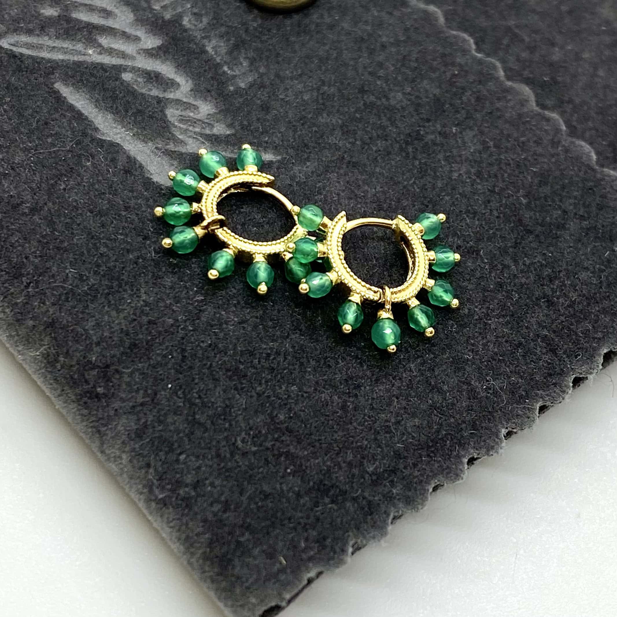Small green onyx hoops — Melina Fachidis (6)