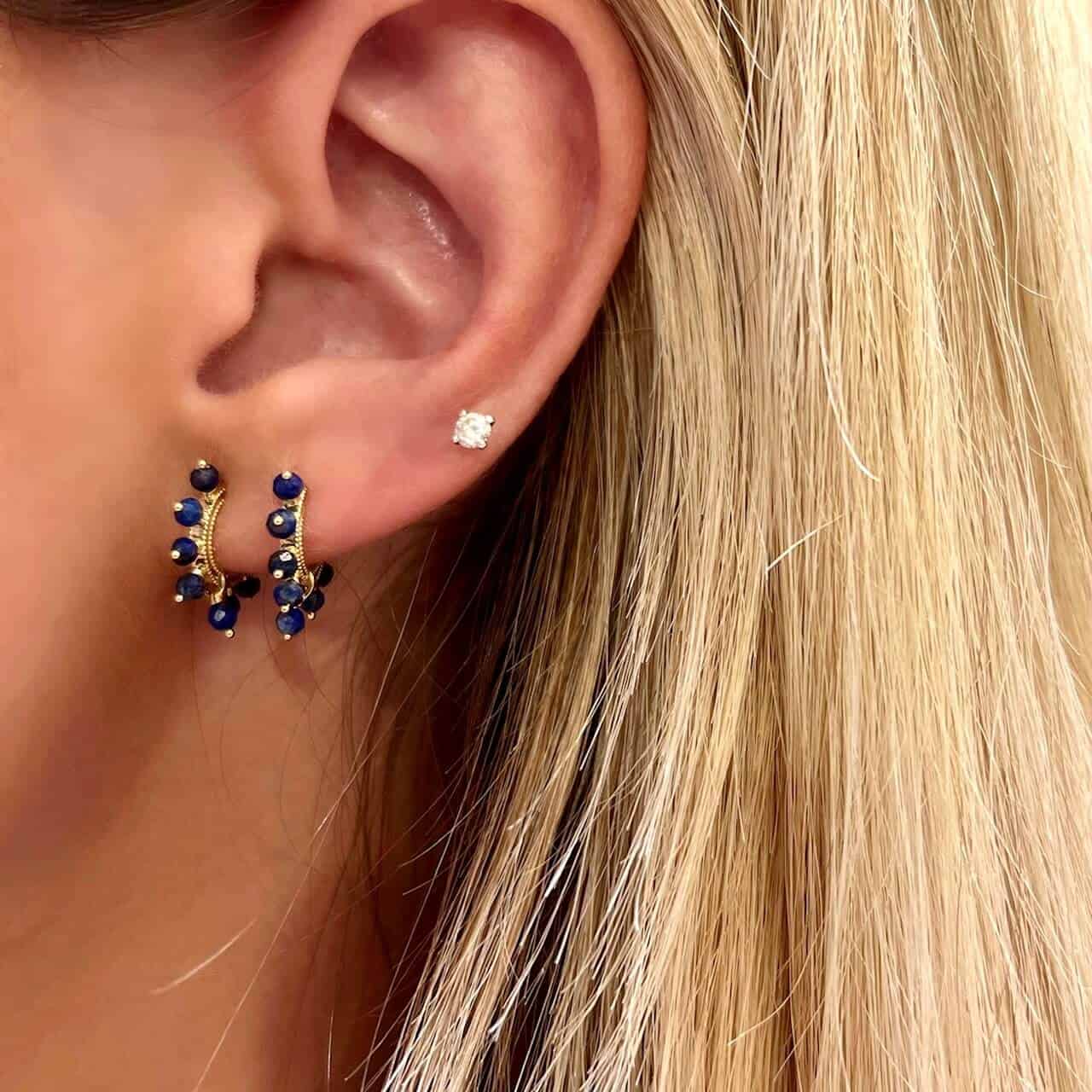 Small blue lapis lazouli hoops — Melina Fachidis (5)