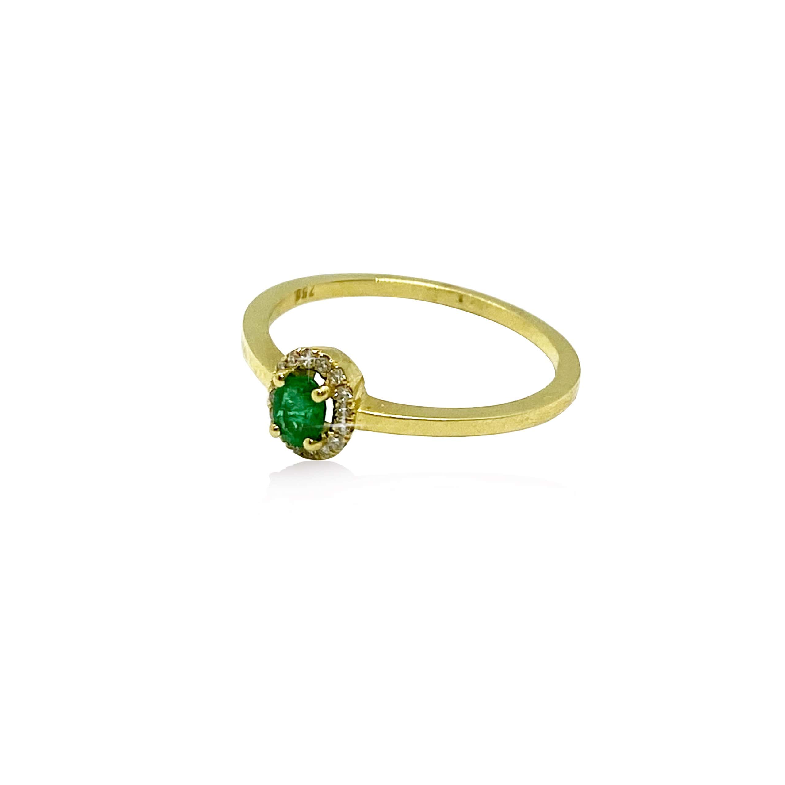 Oval emerald rosetta ring — Melina Fachidis (2)