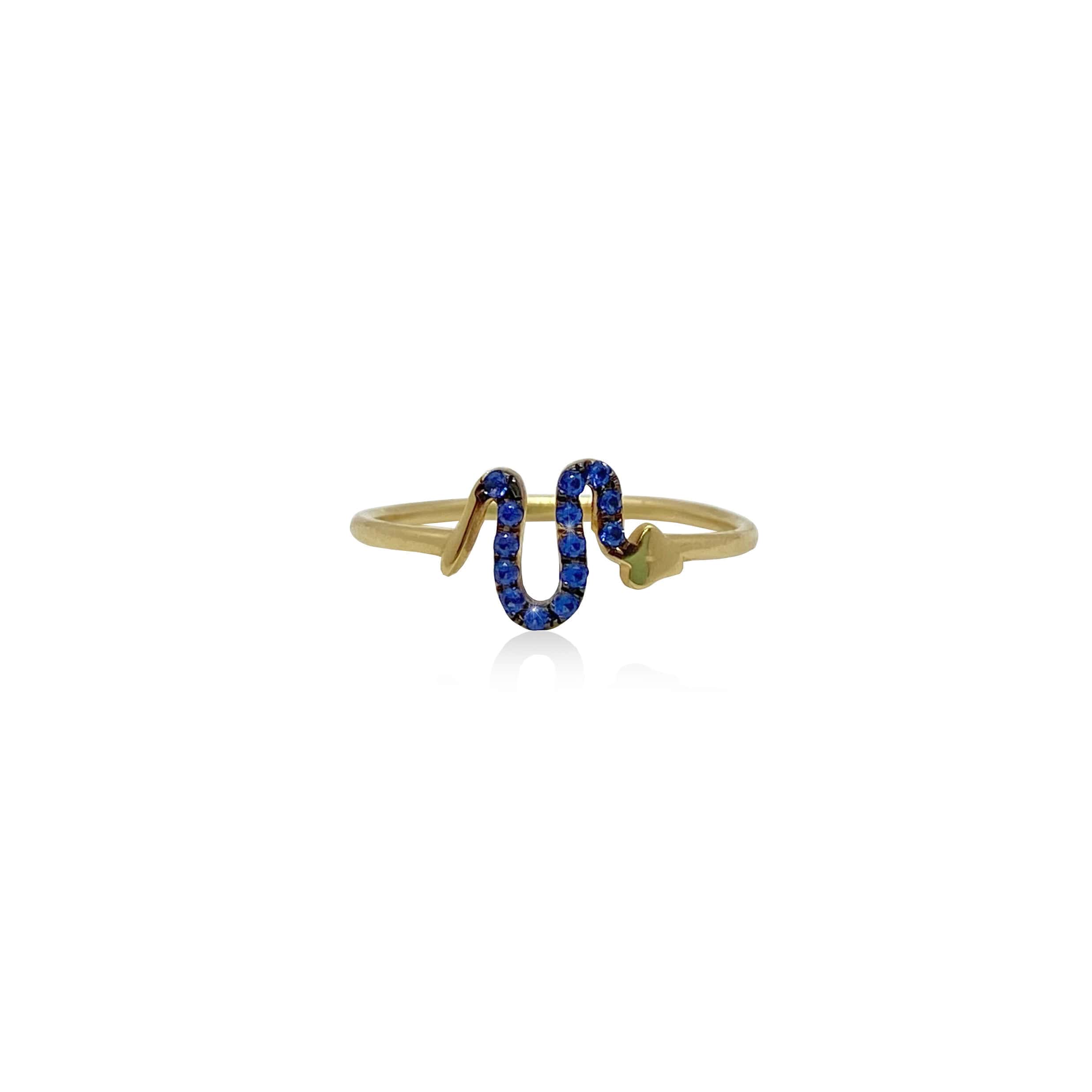Blue topaz snake ring — Melina Fachidis (3)