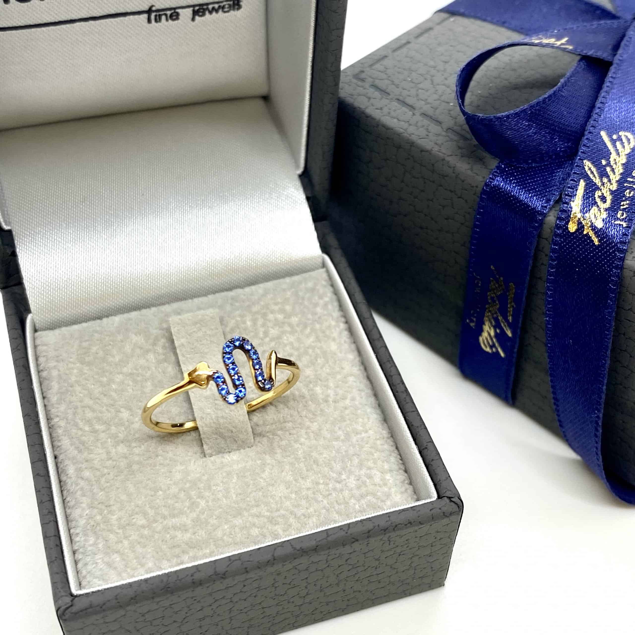 Blue topaz snake ring — Melina Fachidis (5)