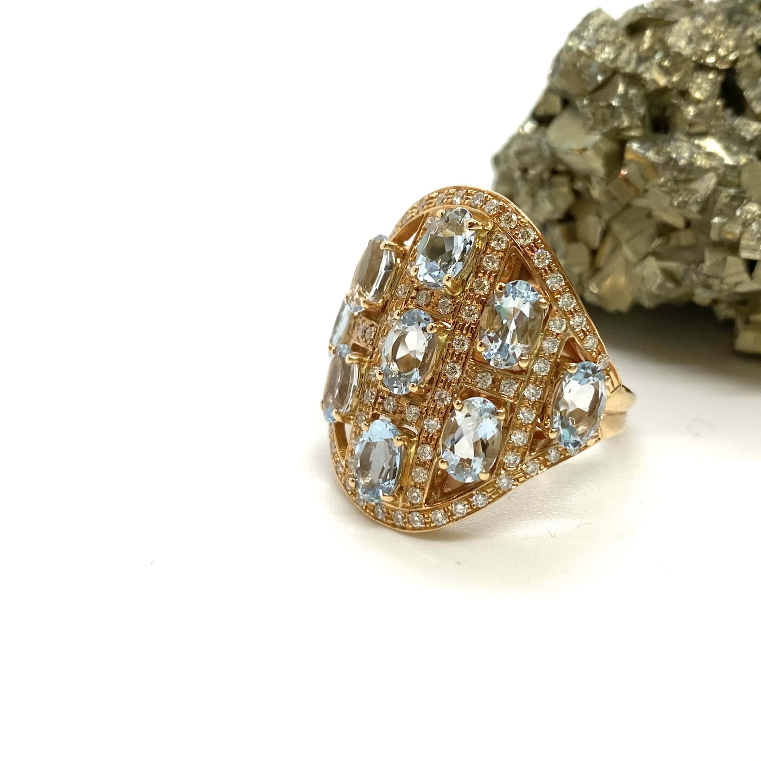Aquamarine diamond grand ring — Melina Fachidis (3)