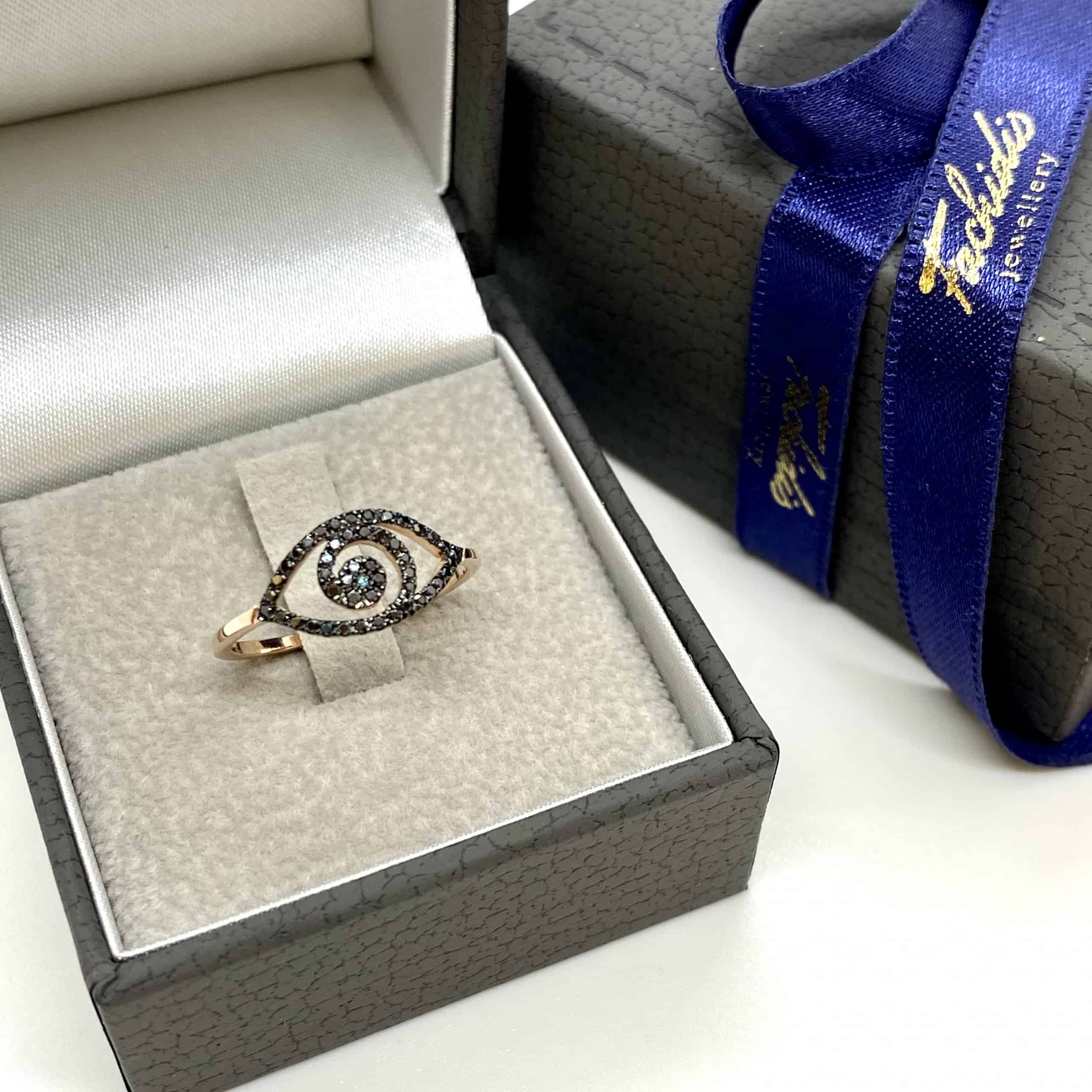Black diamonds eye ring — Melina Fachidis (6)