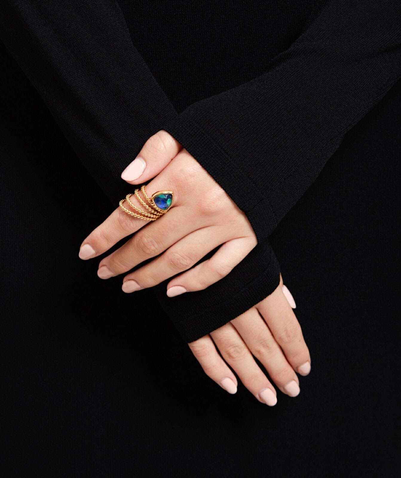 Lapis lazuli quartz ring — Melina Fachidis (6)