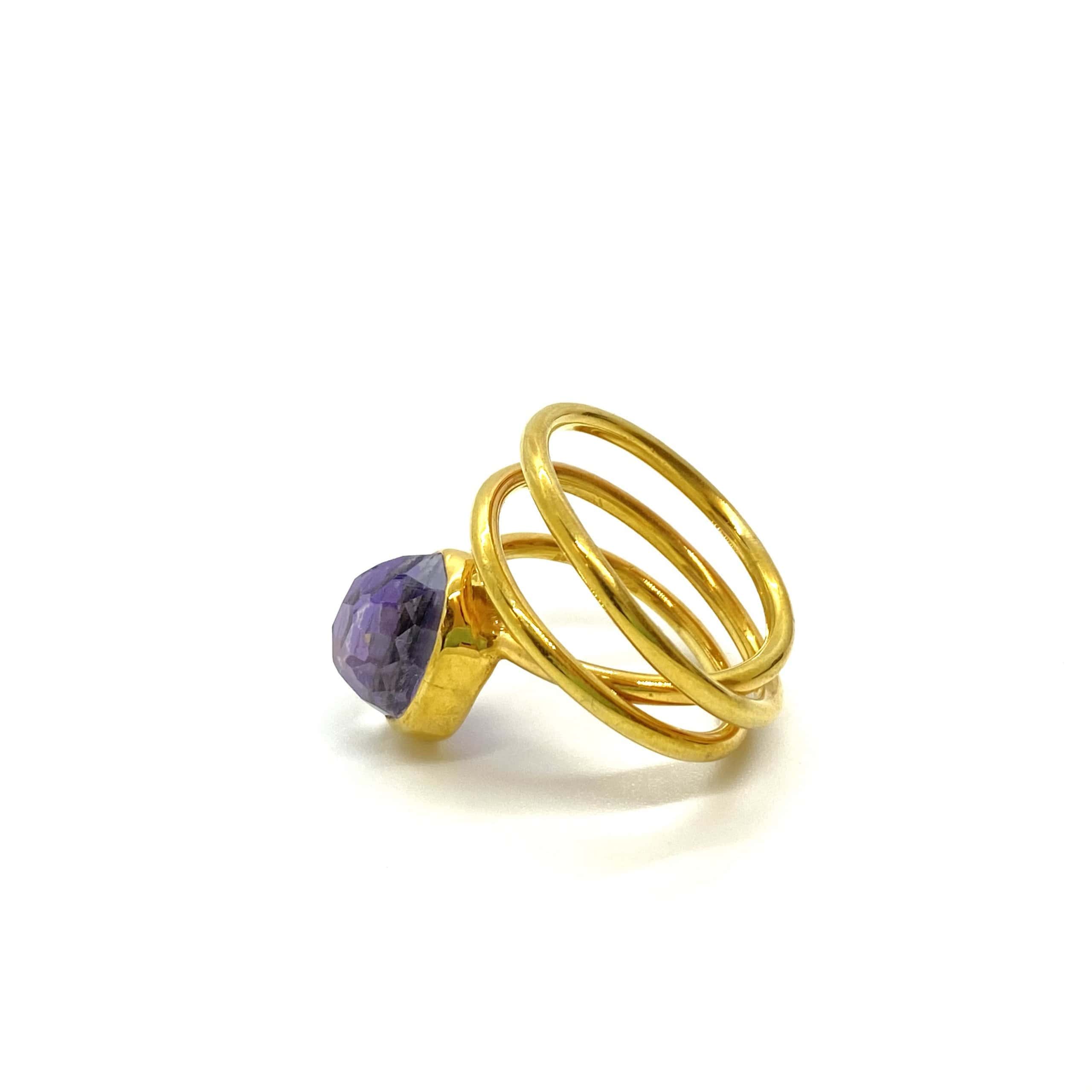 Amethyst quartz wire ring — Melina Fachidis (3)