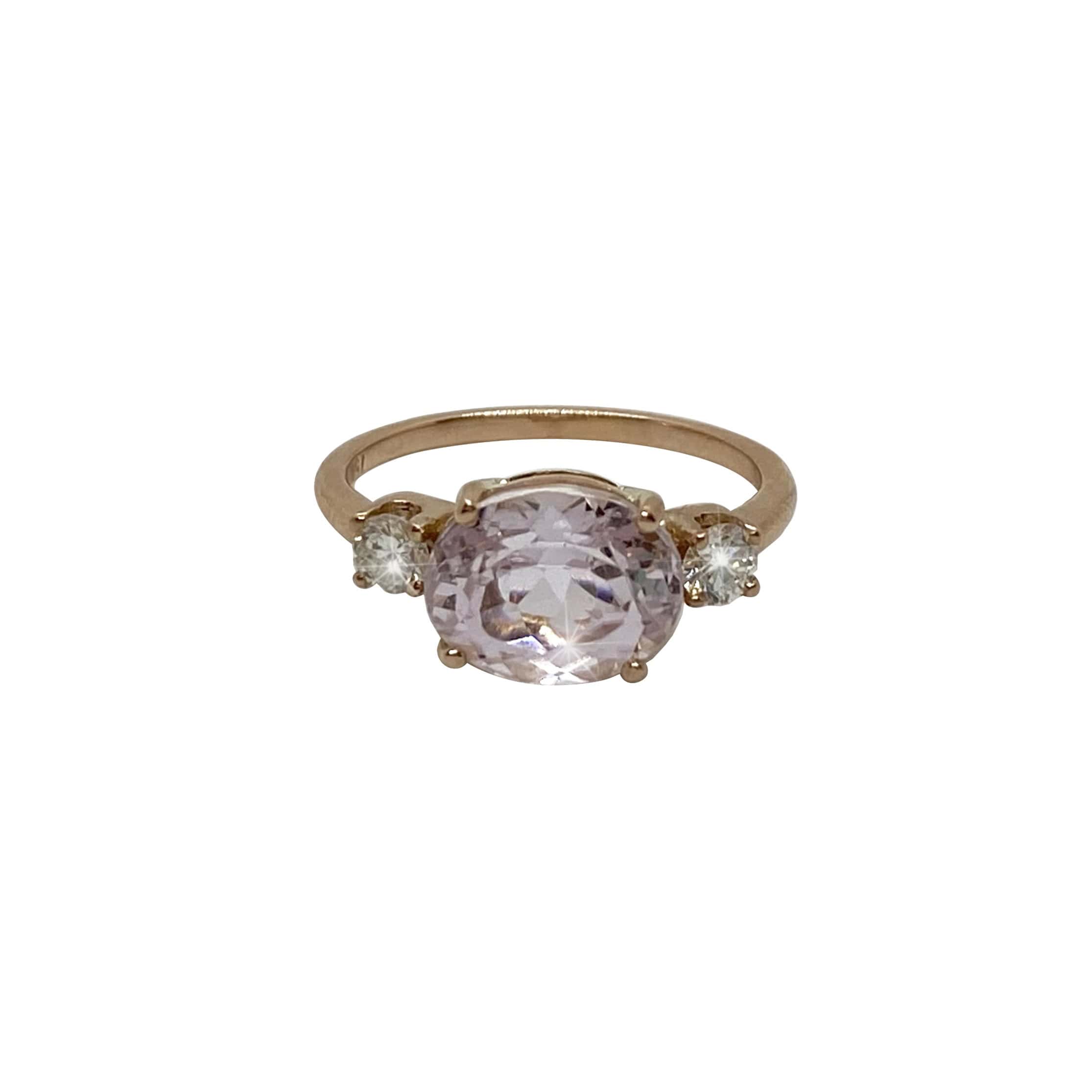 Morganite diamond solitaire ring — Melina Fachidis (4)