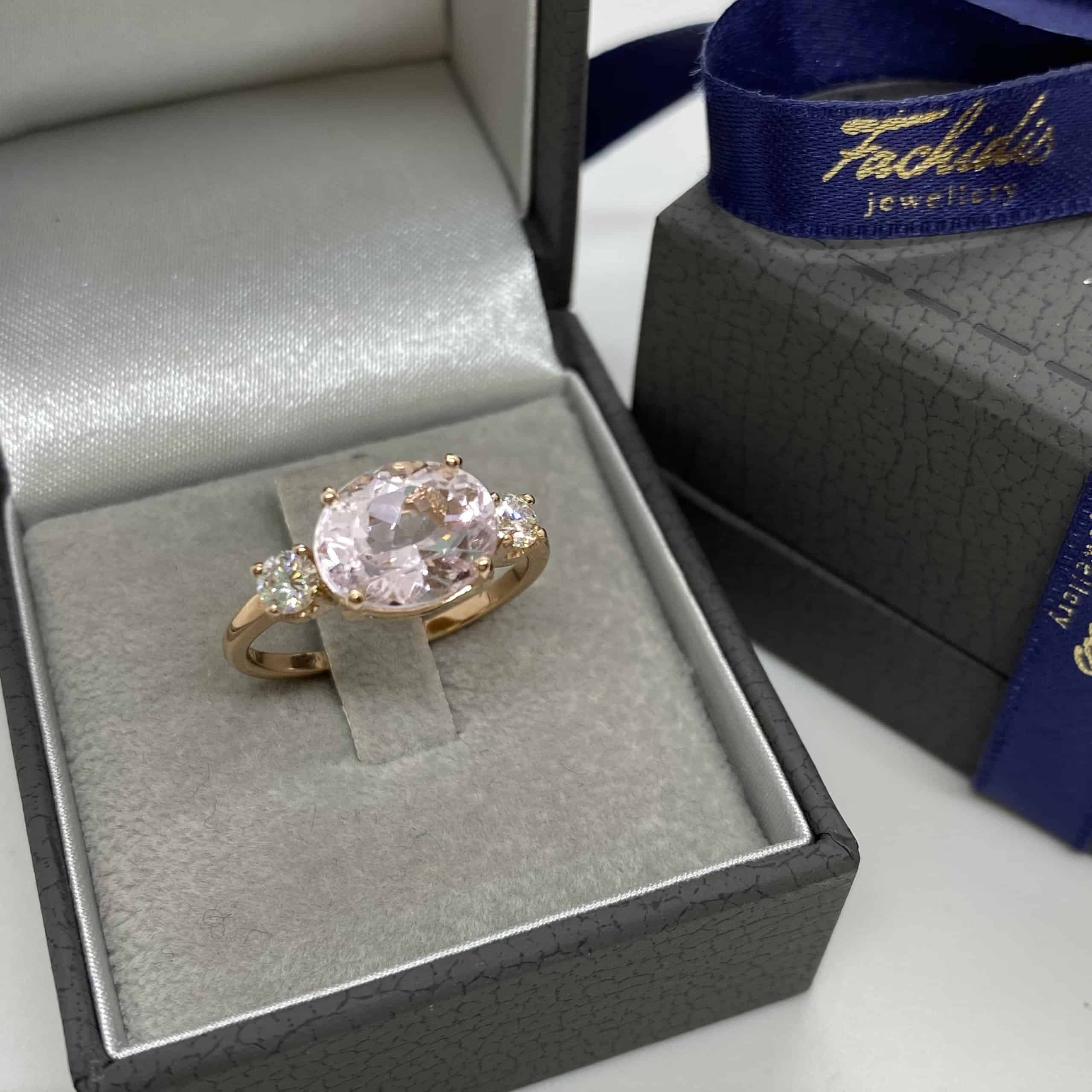 Morganite diamond solitaire ring — Melina Fachidis (3)