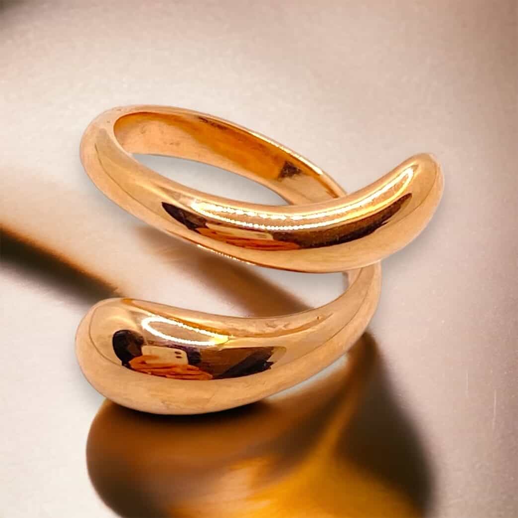 Snake rose gold ring — Melina Fachidis (3)