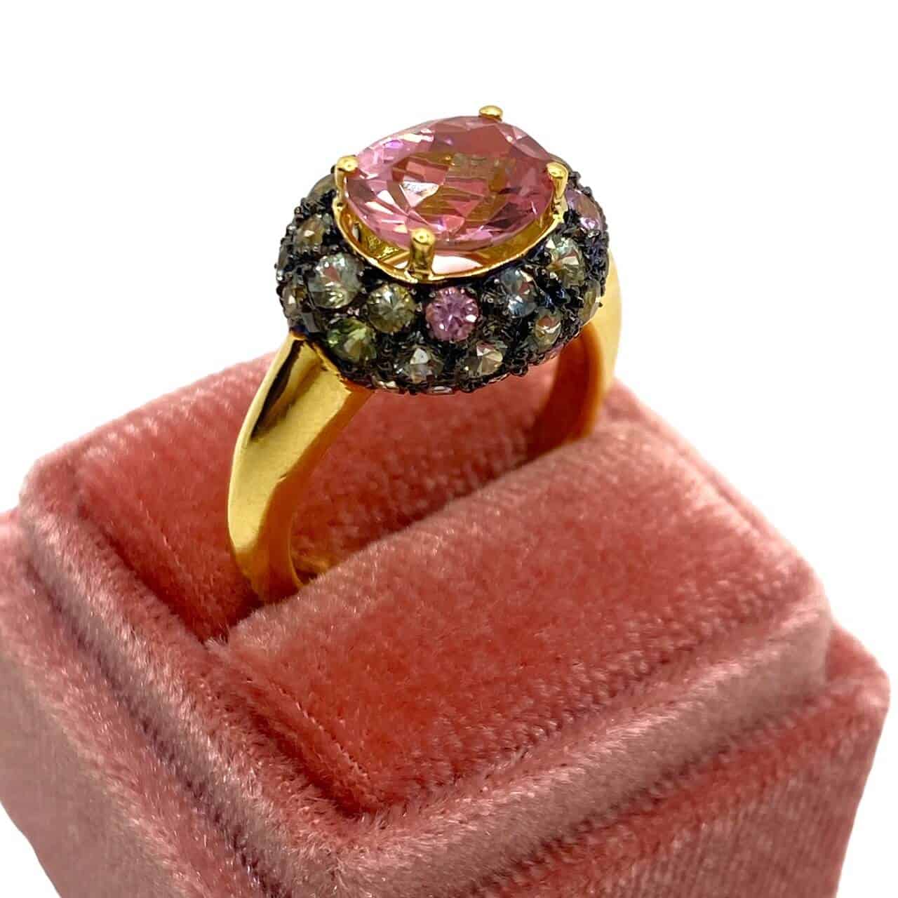 Art deco pink tourmaline ring — Melina Fachidis (2)