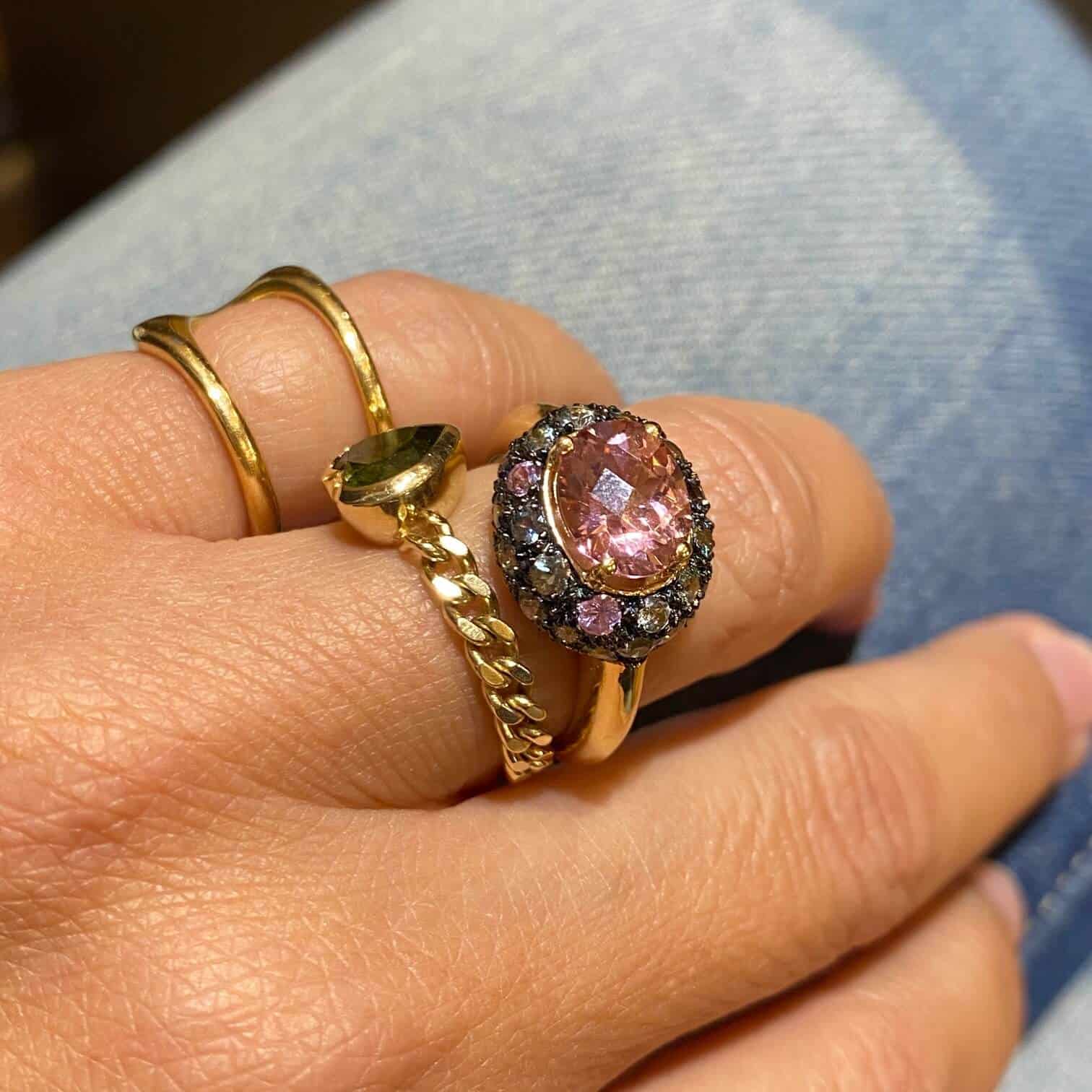 Art deco pink tourmaline ring — Melina Fachidis (3)