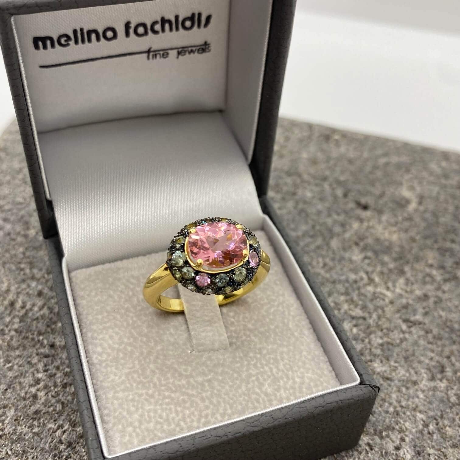 Art deco pink tourmaline ring — Melina Fachidis (4)