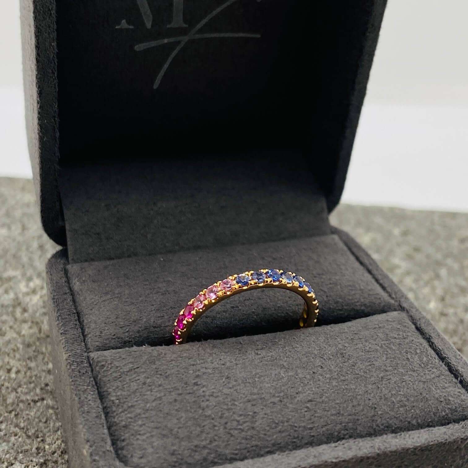 Rainbow sapphire eternity ring — Melina Fachidis (4)