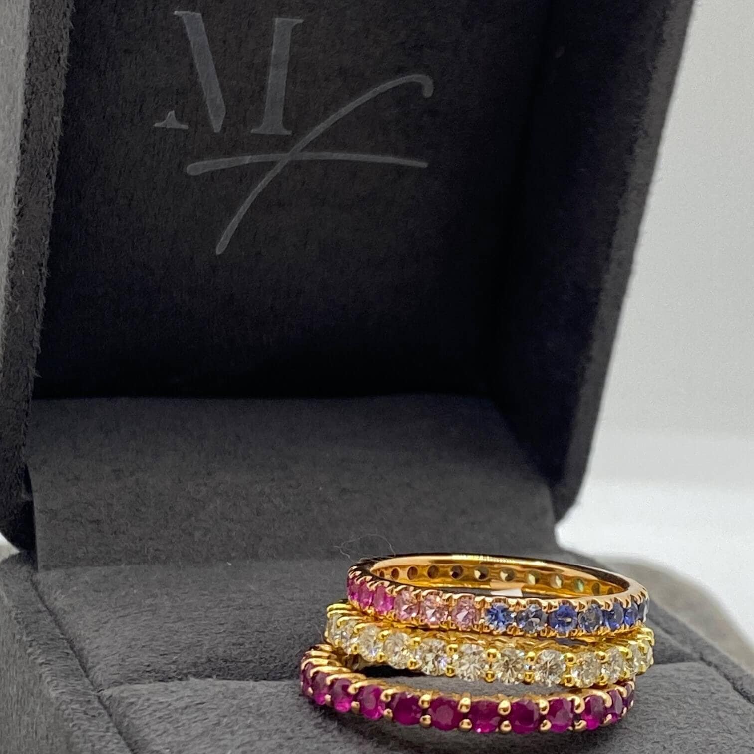Rainbow sapphire eternity ring — Melina Fachidis (5)