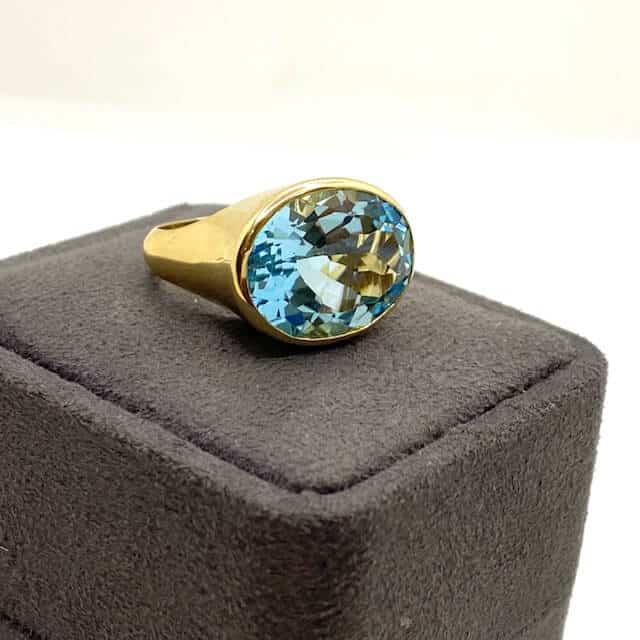 Natural blue topaz ring — Melina Fachidis (2)