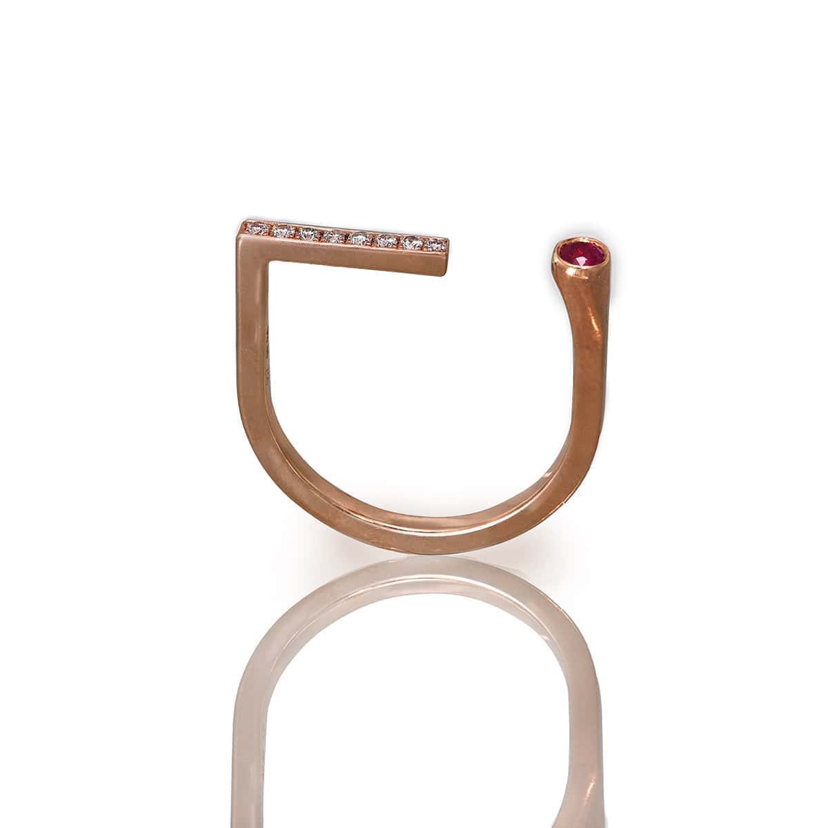 Open top minimal design ruby ring — Melina Fachidis (2)