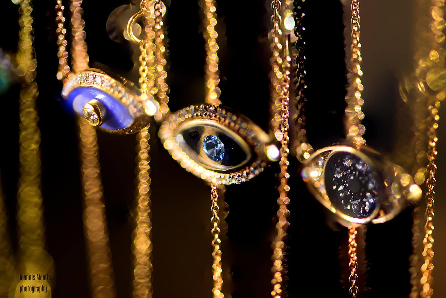Transparent eye blue diamond pendant — Melina Fachidis (5)