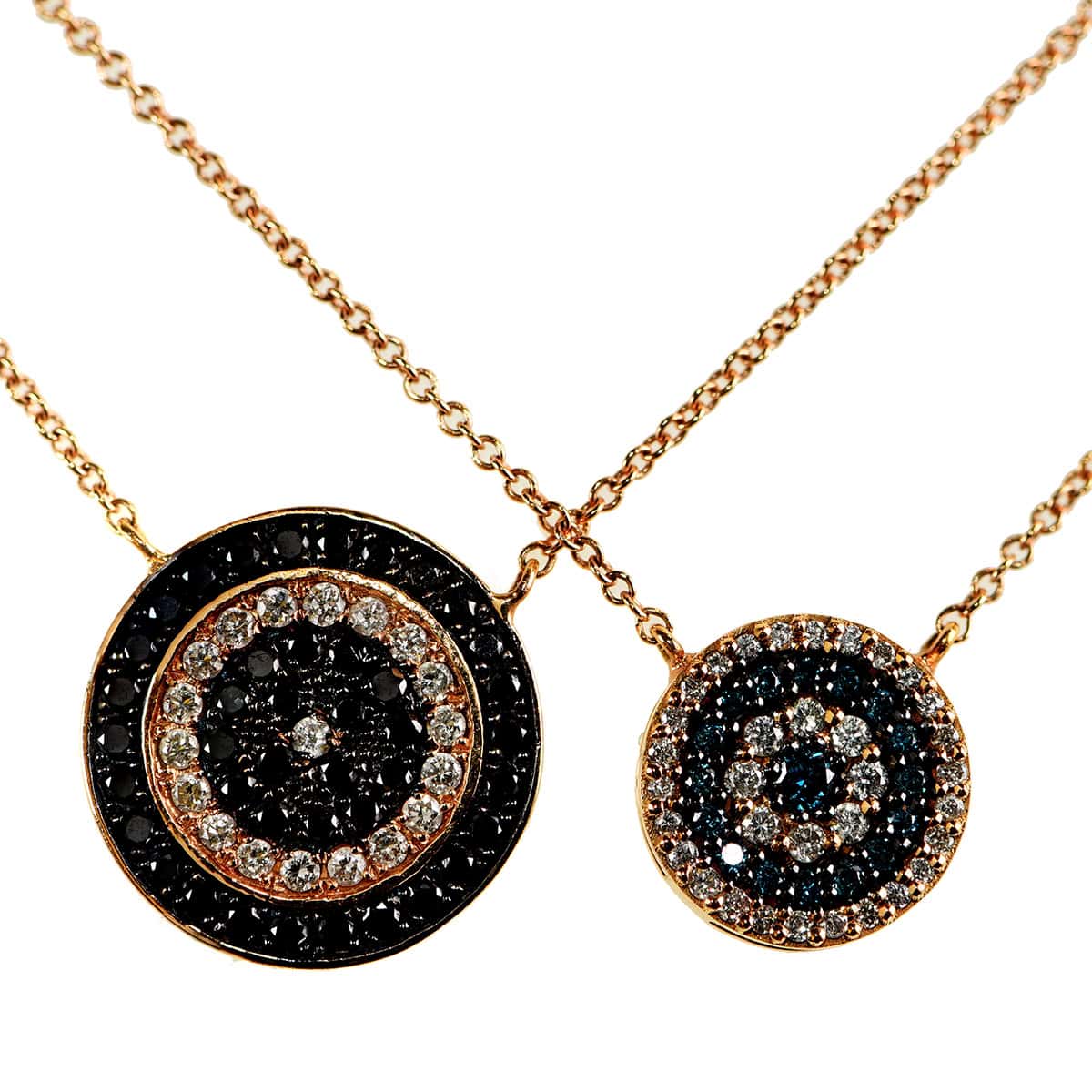 Black & white round diamond eye pendant — Melina Fachidis (4)