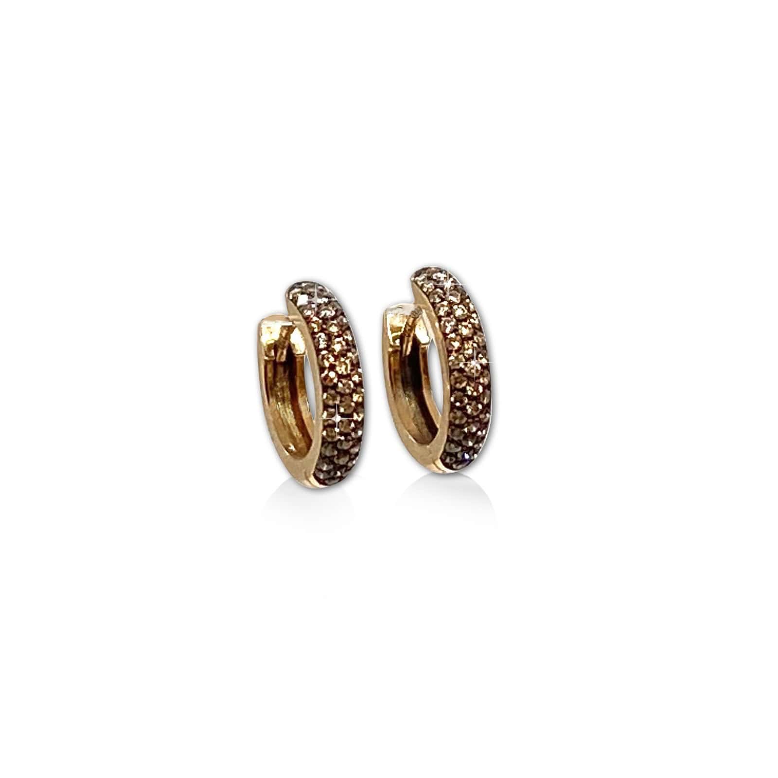 Champagne diamond small hoops — Melina Fachidis (3)