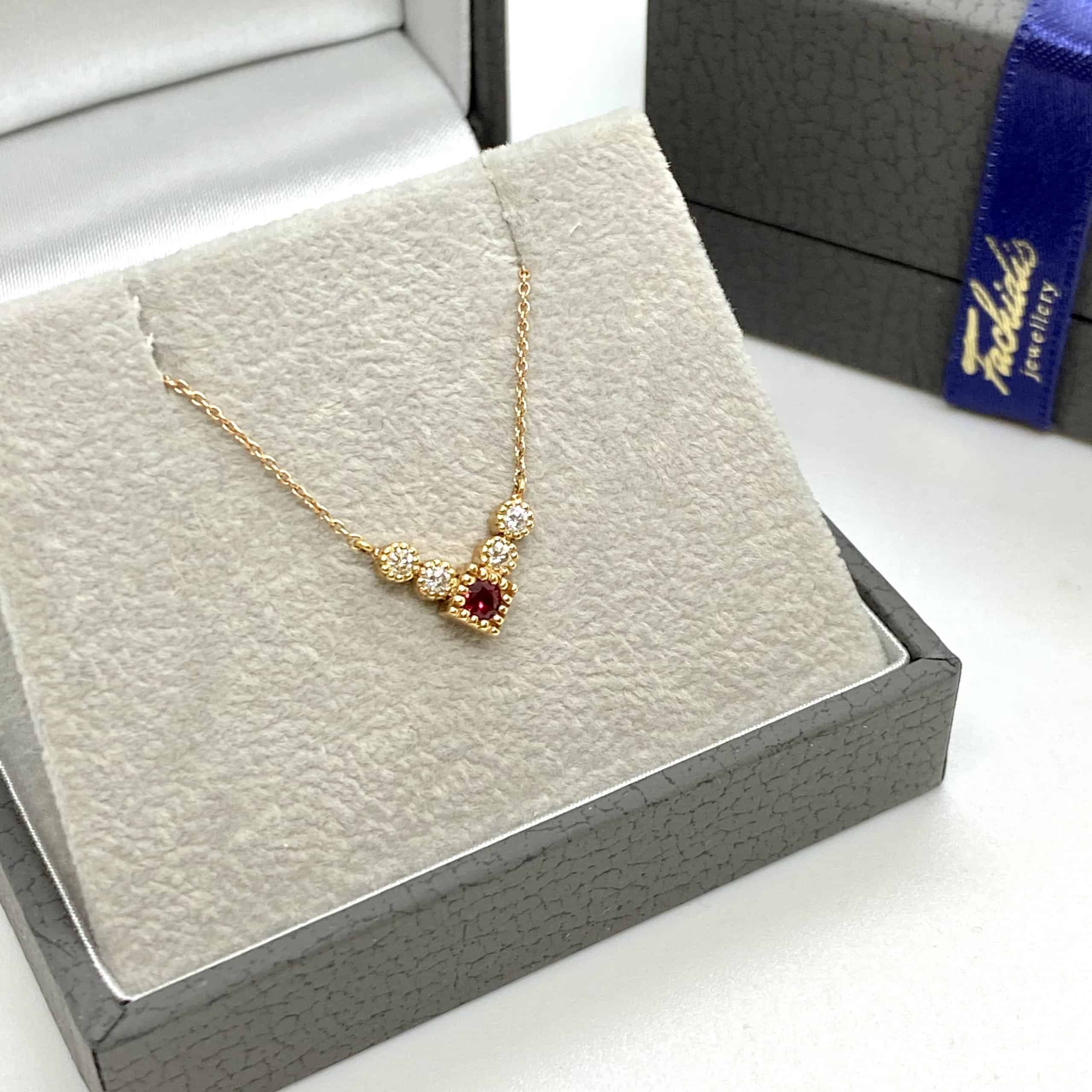 Ruby V diamond necklace — Melina Fachidis (3)