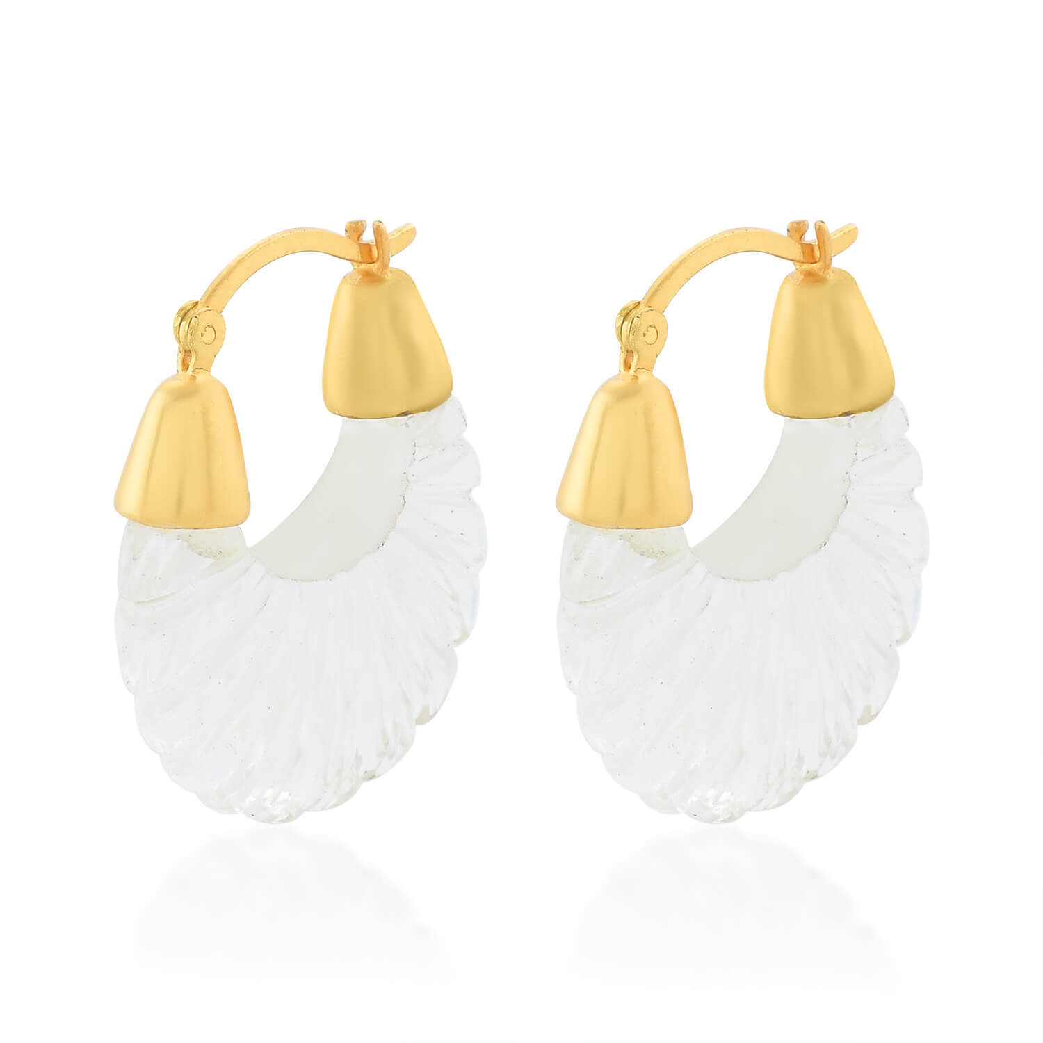 Ettienne earrings crystal clear — Melina Fachidis