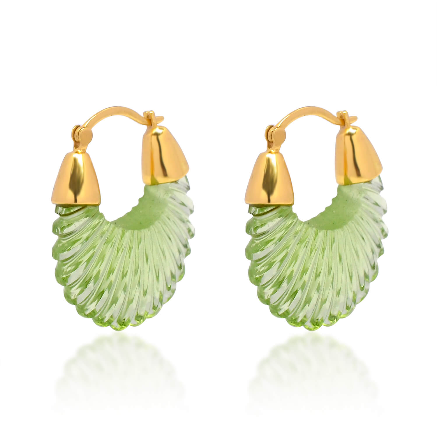 Ettienne Earrings Green — Melina Fachidis