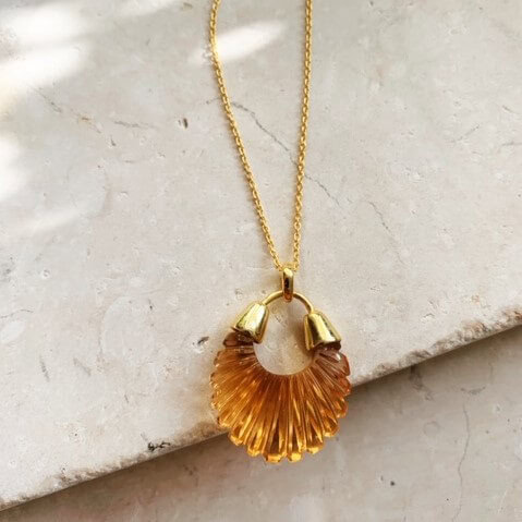 Ettienne Necklace Soft Champagne — Melina Fachidis (3)