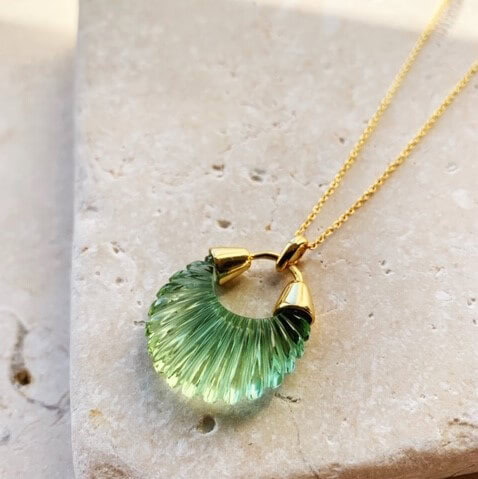 Ettienne necklace green — Melina Fachidis (2)