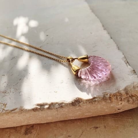 Ettienne Necklace Soft Pink — Melina Fachidis (3)