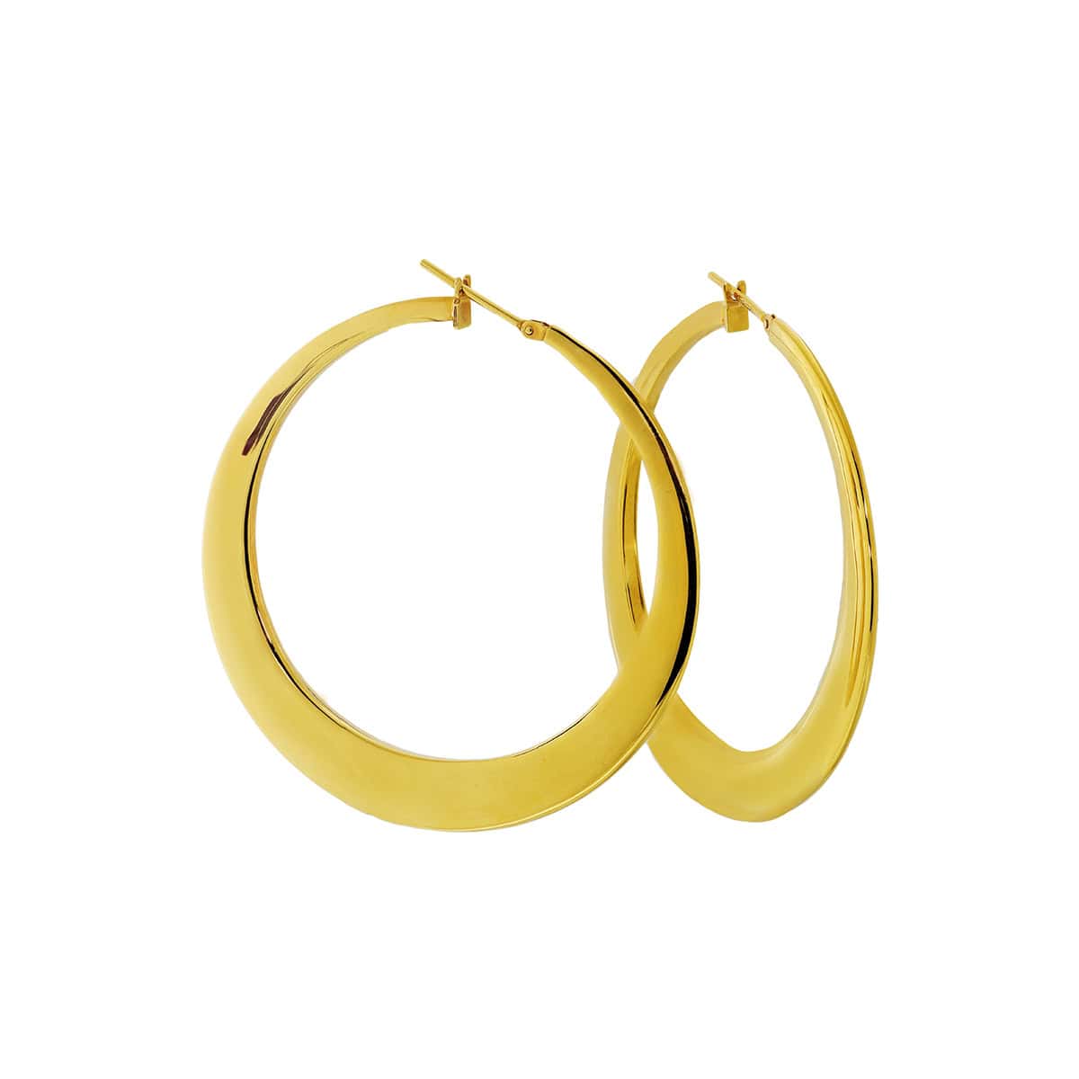 Big round golden hoops — Melina Fachidis (2)