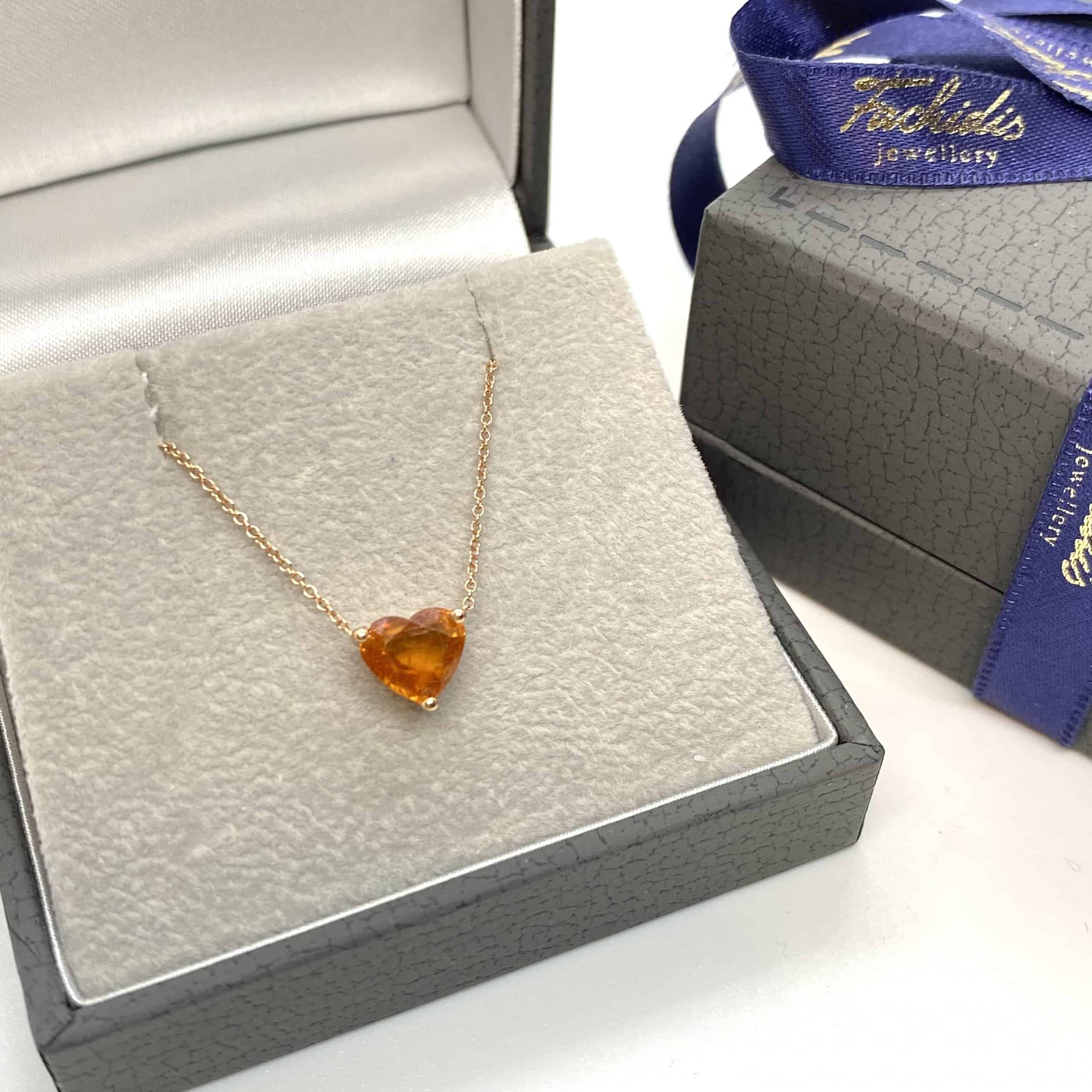 Orange heart shape romantic sapphire — Melina Fachidis (3)