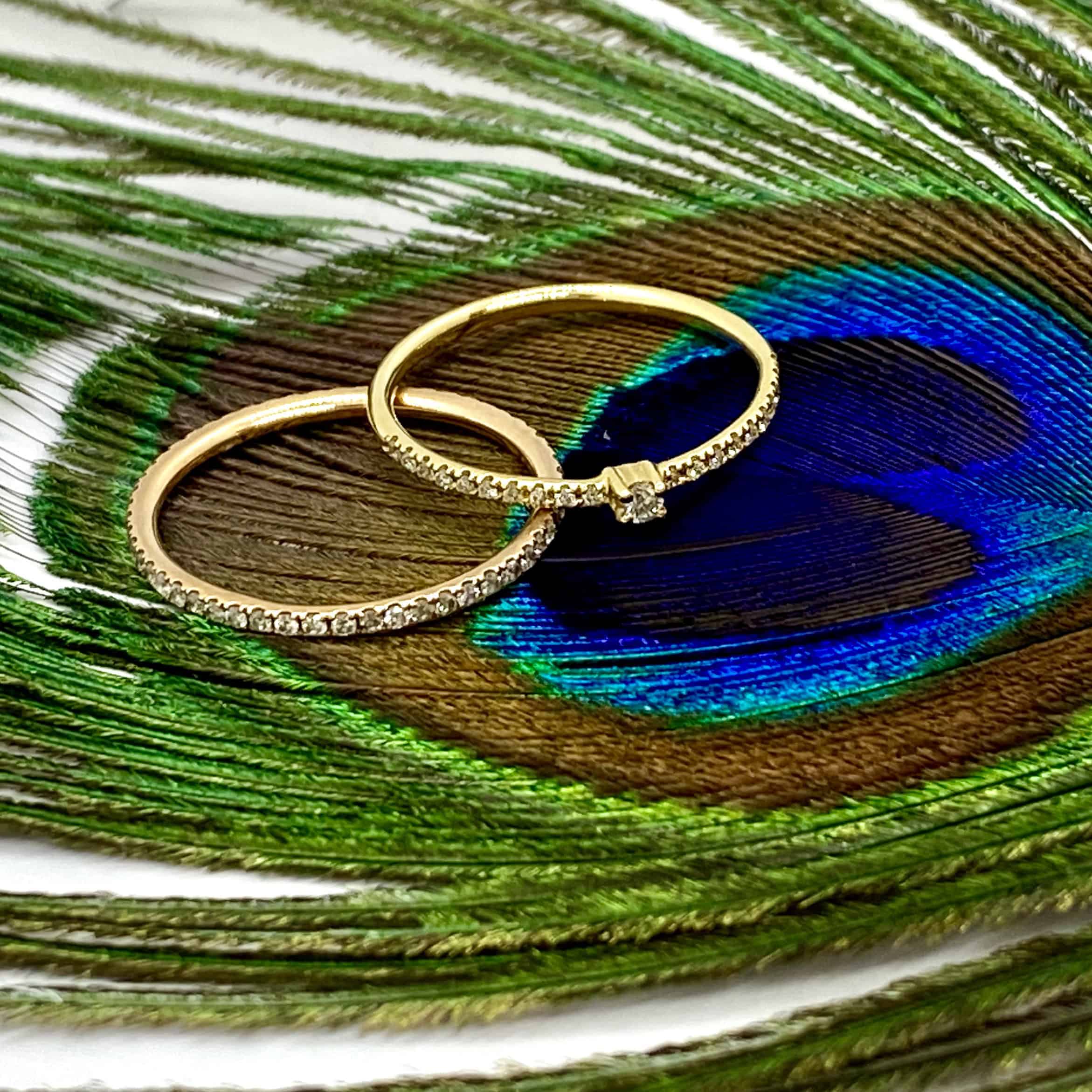 Solitaire half diamond ring band — Melina Fachidis (5)
