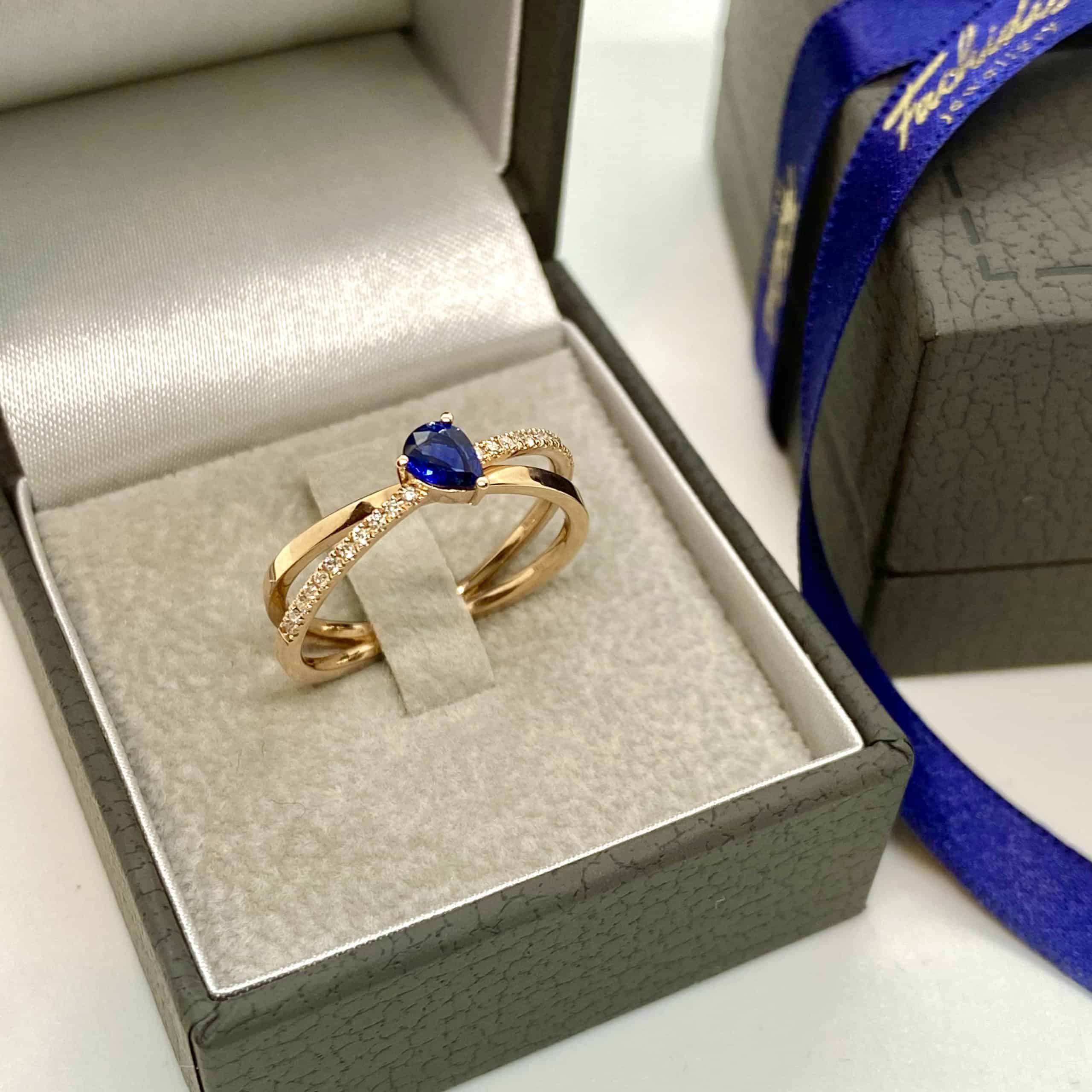 Criss cross sapphire drop ring — Melina Fachidis (6)