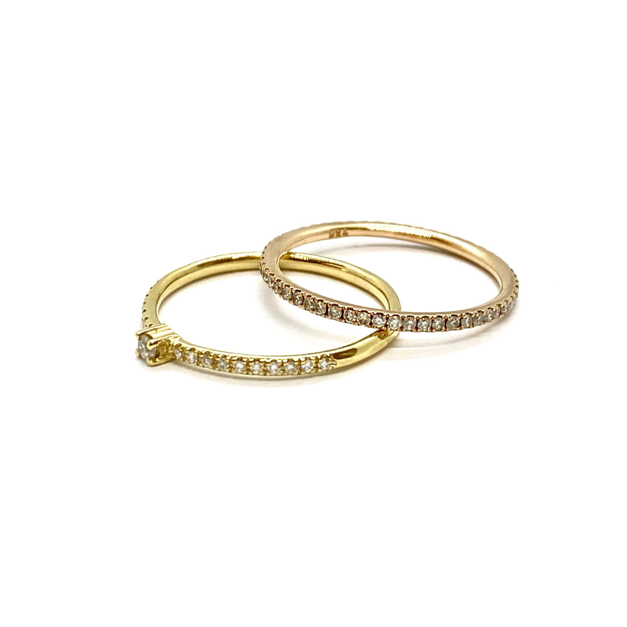 Solitaire half diamond ring band — Melina Fachidis (3)