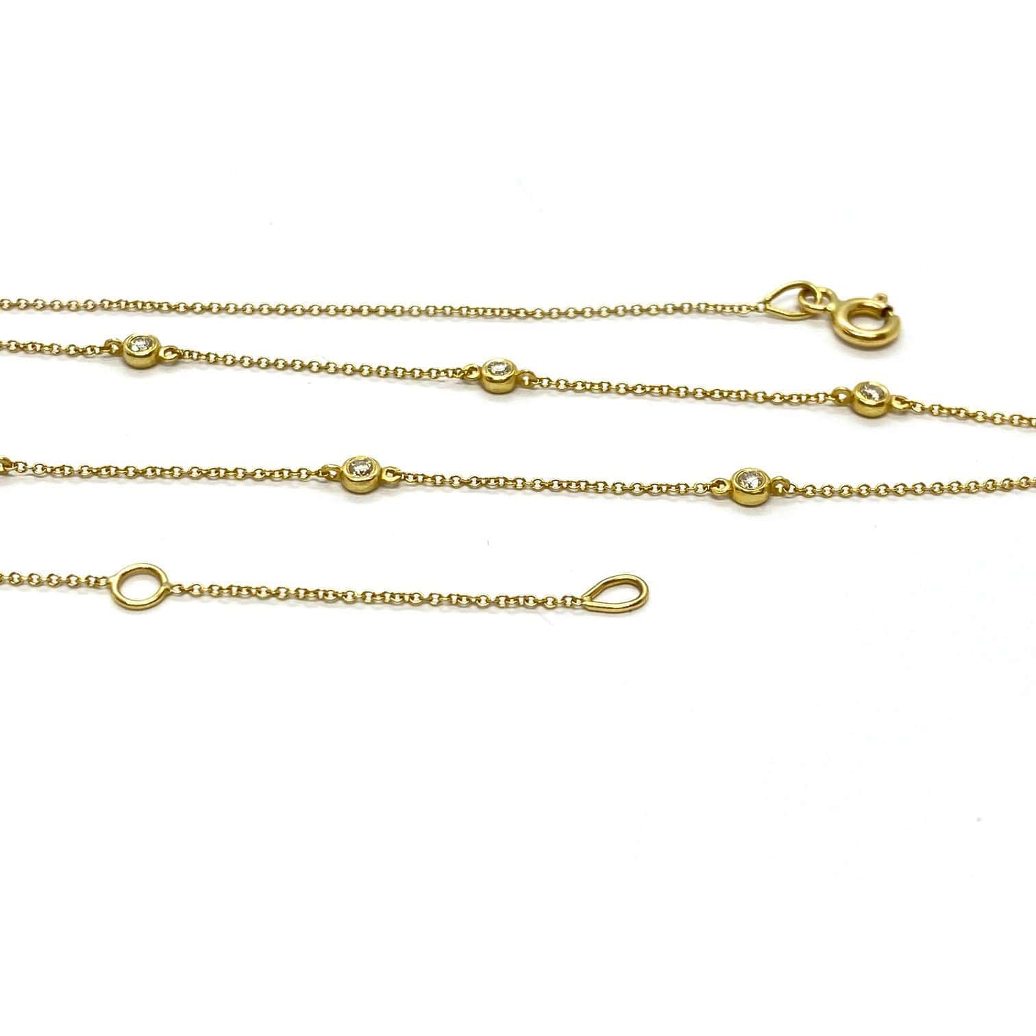 Nine diamond chain necklace — Melina Fachidis (4)