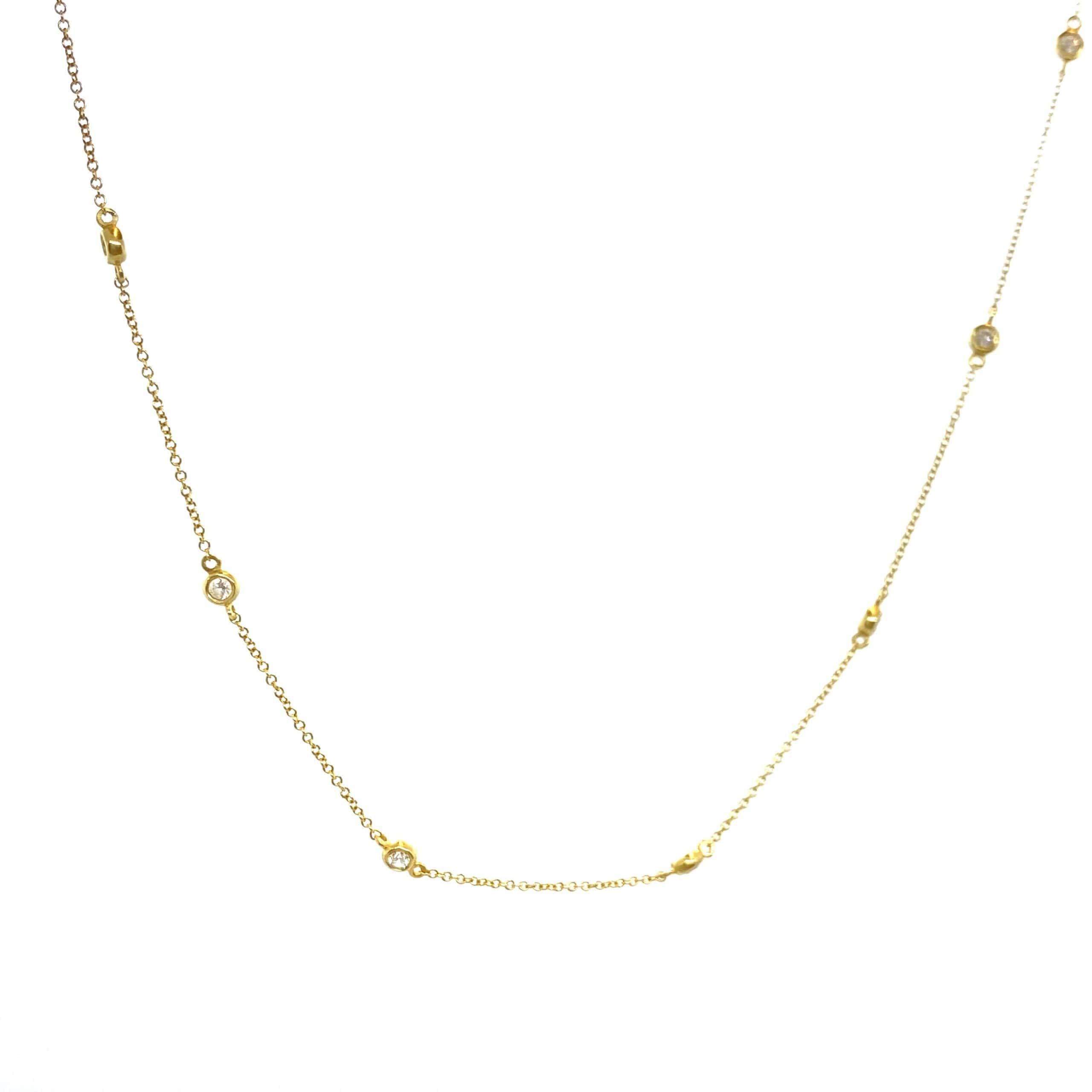 Nine diamond chain necklace — Melina Fachidis (5)
