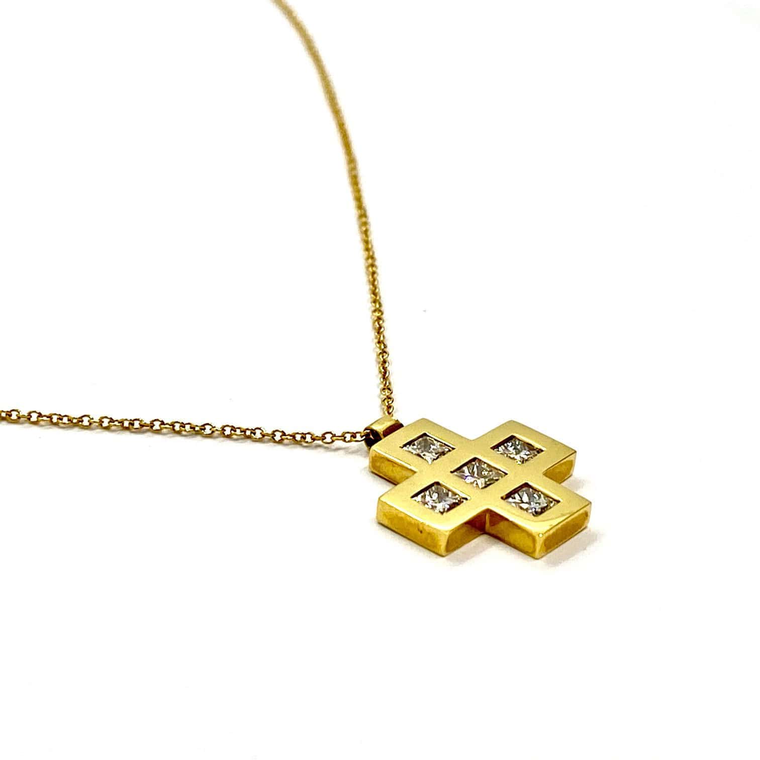 Square princess diamond cross — Melina Fachidis (3)