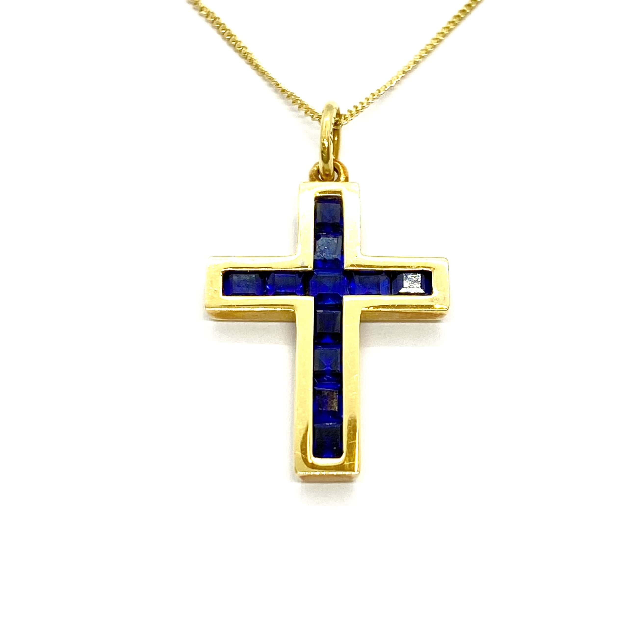 Square sapphire cross — Melina Fachidis (3)