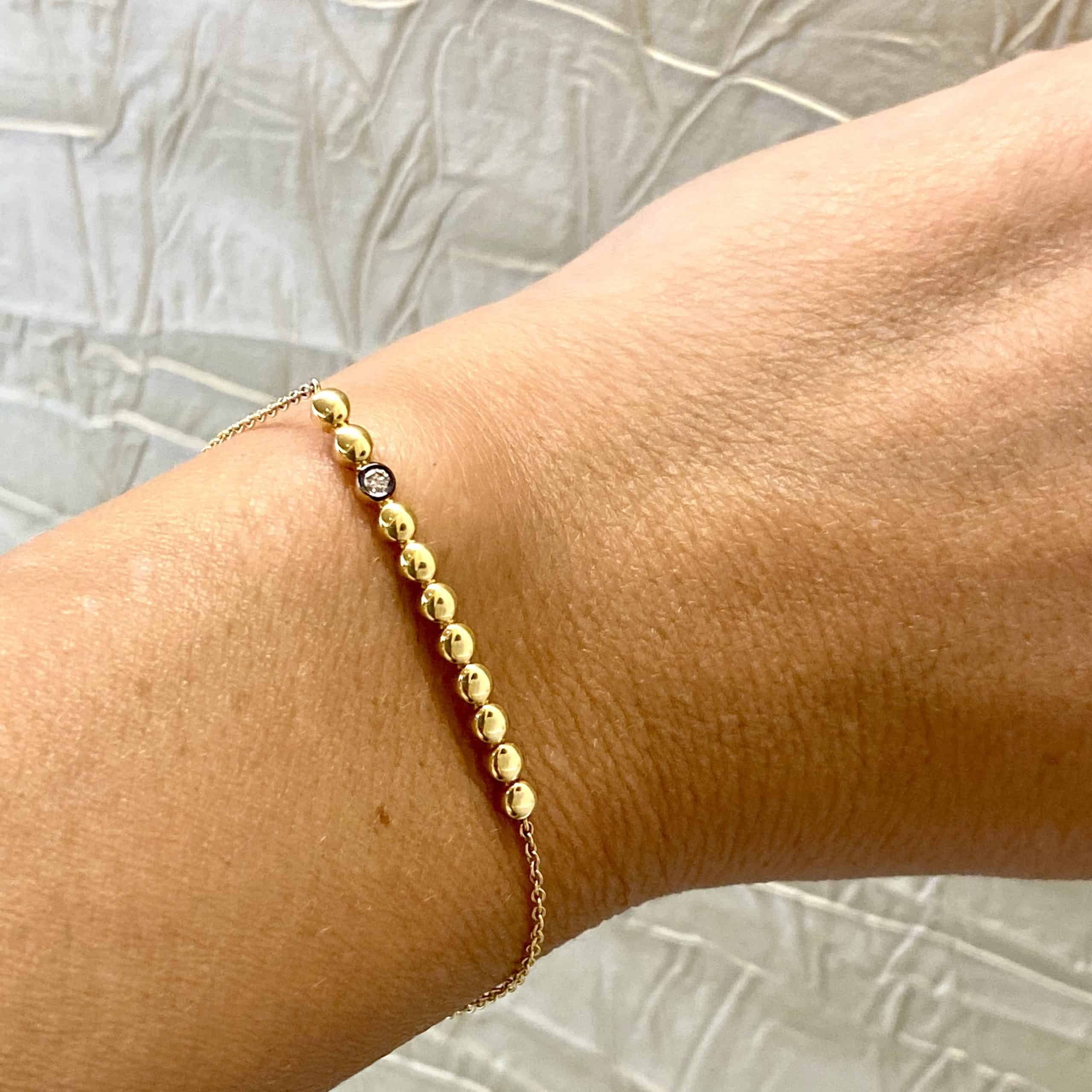 Dot bar diamond bracelet — Melina Fachidis (4)