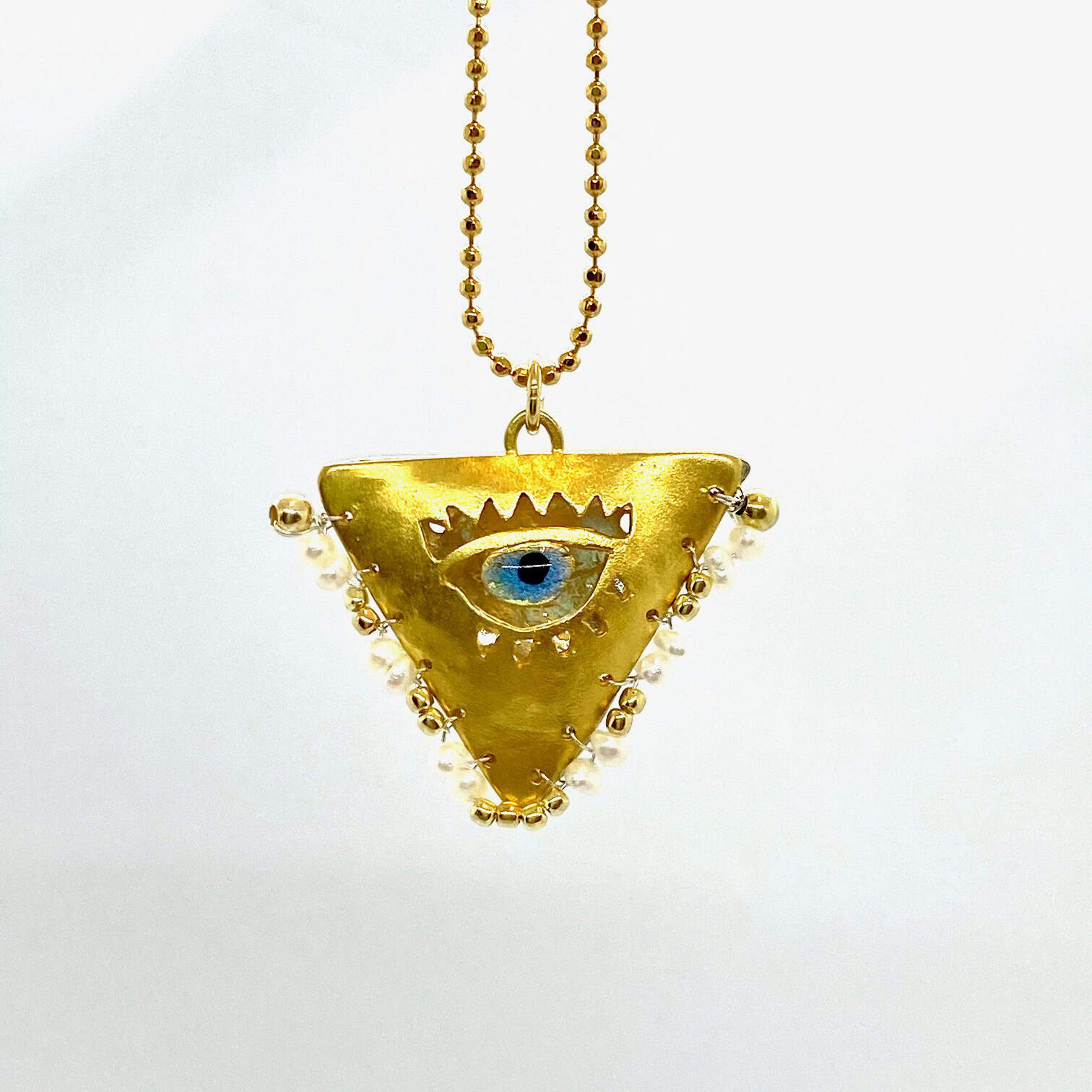 Triangular eye pendant — Melina Fachidis (3)