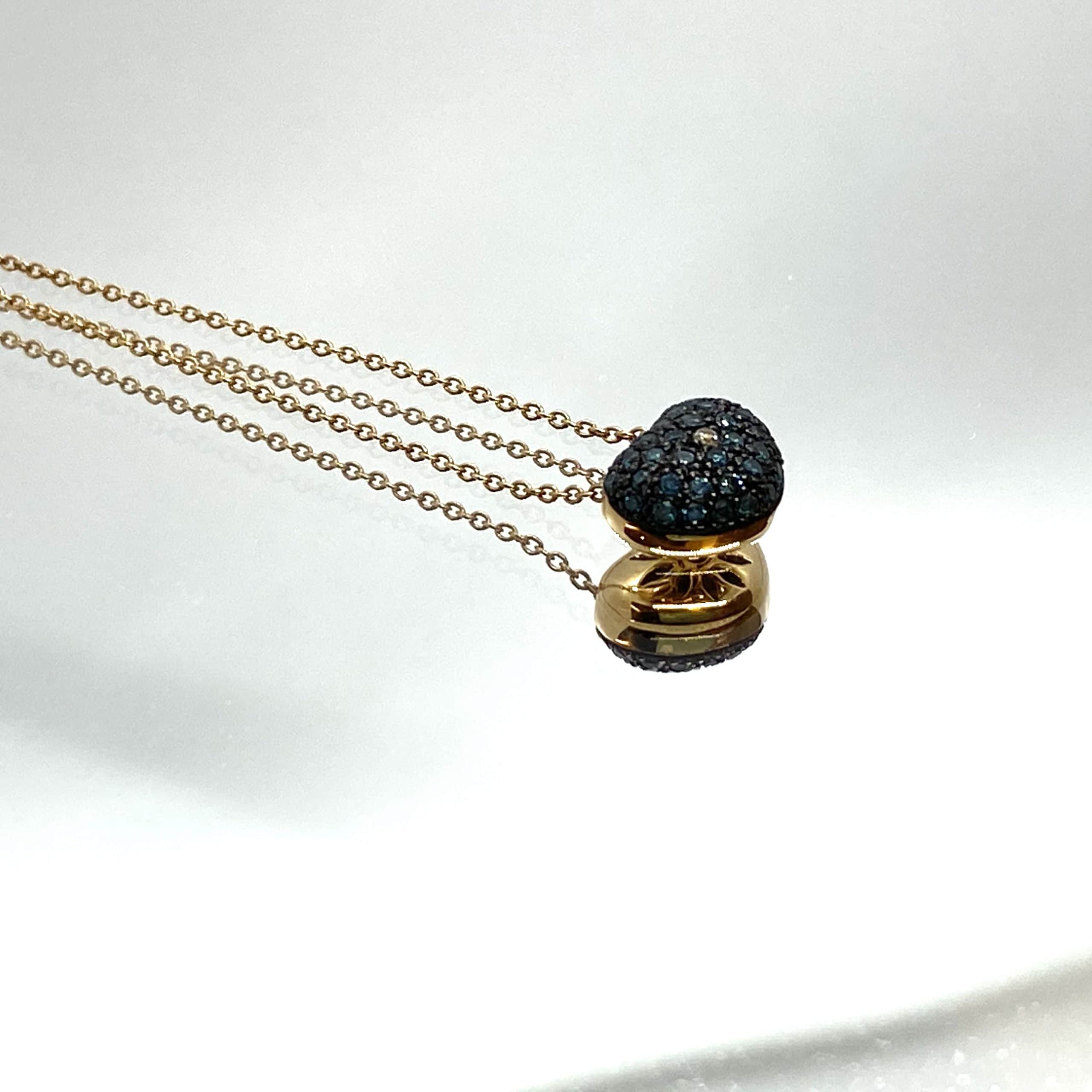 Blue diamond heart pendant — Melina Fachidis (3)